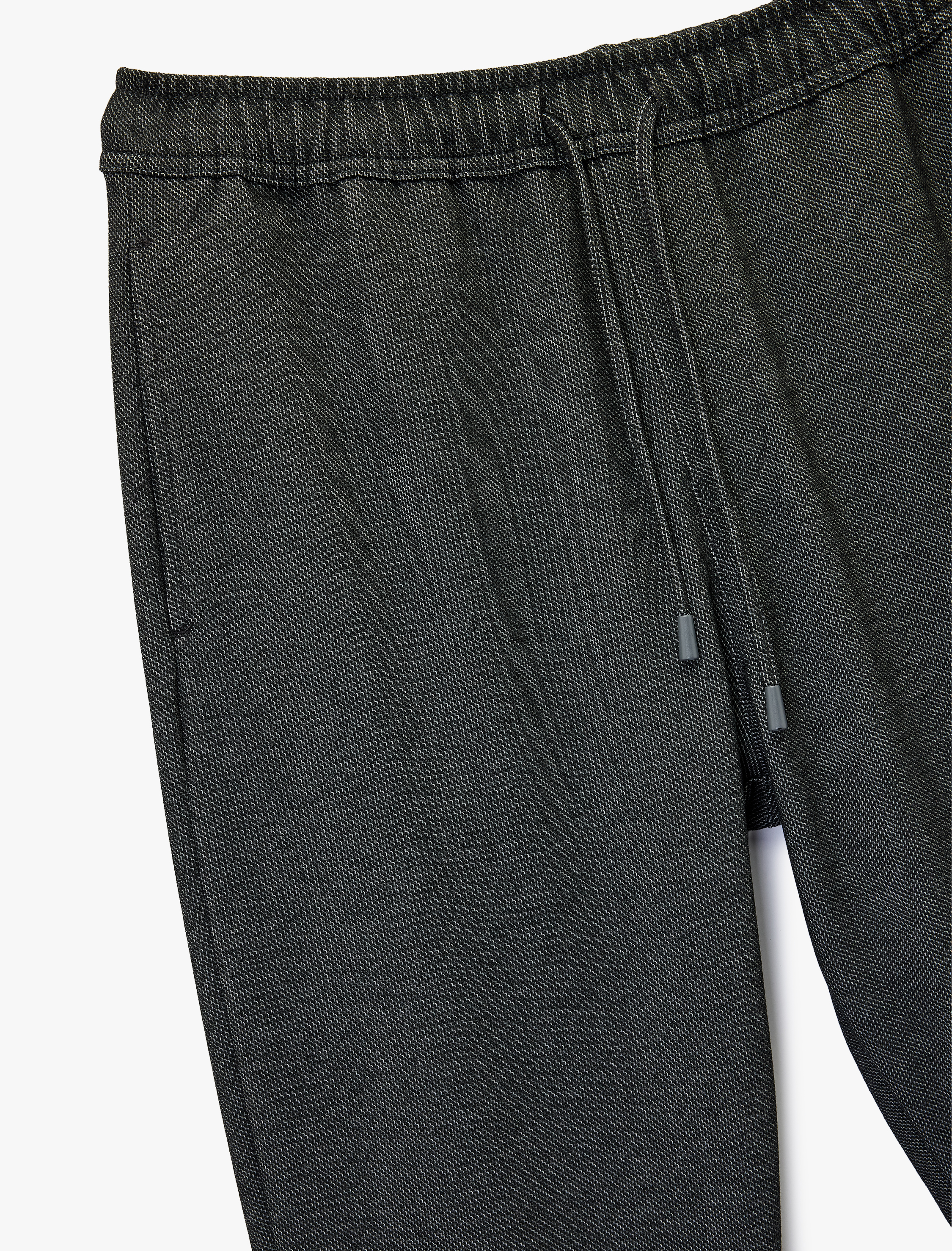   Viskon Karışımlı Duble Paça Cepli Beli Bağcıklı Pantolon