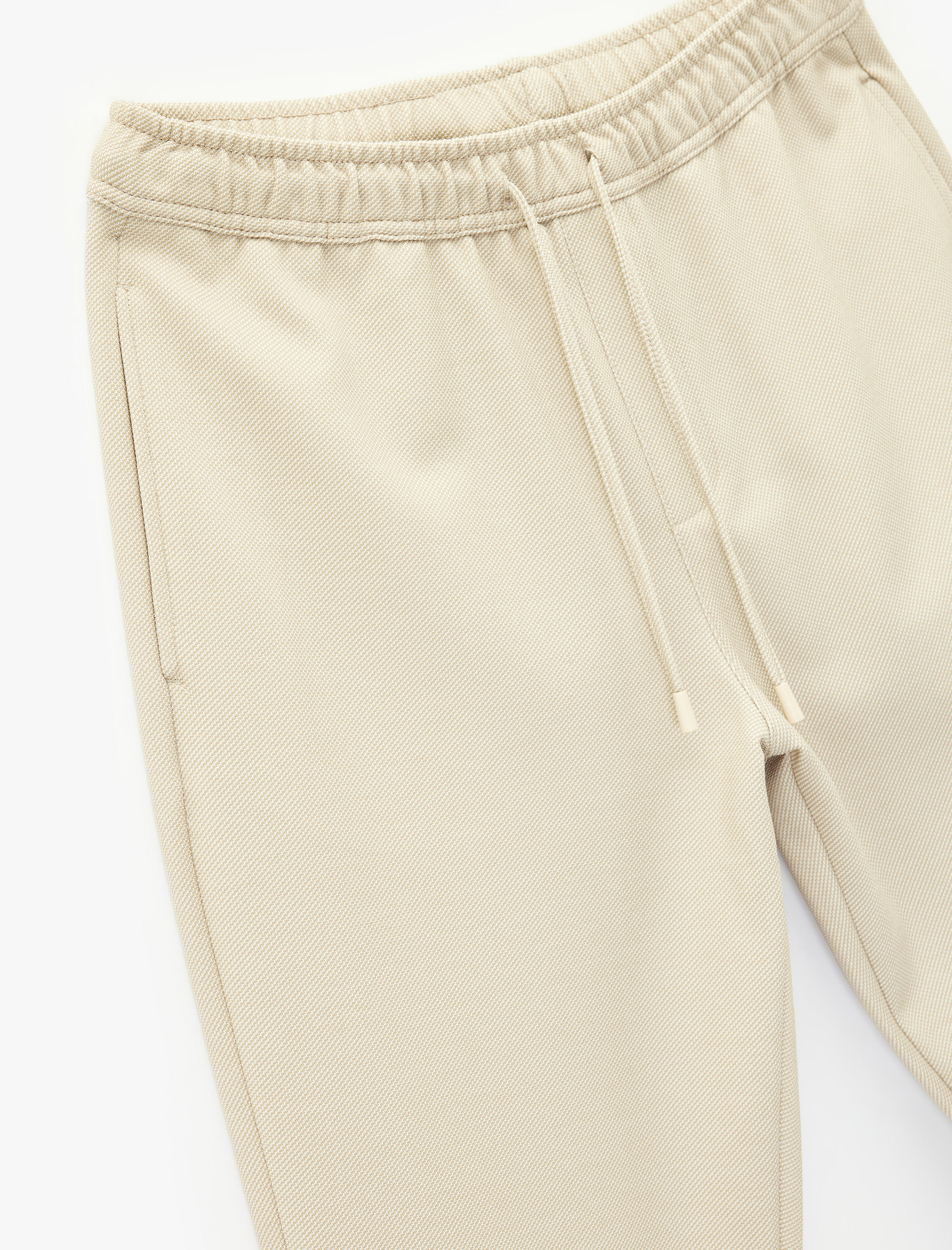   Viskon Karışımlı Duble Paça Cepli Beli Bağcıklı Pantolon