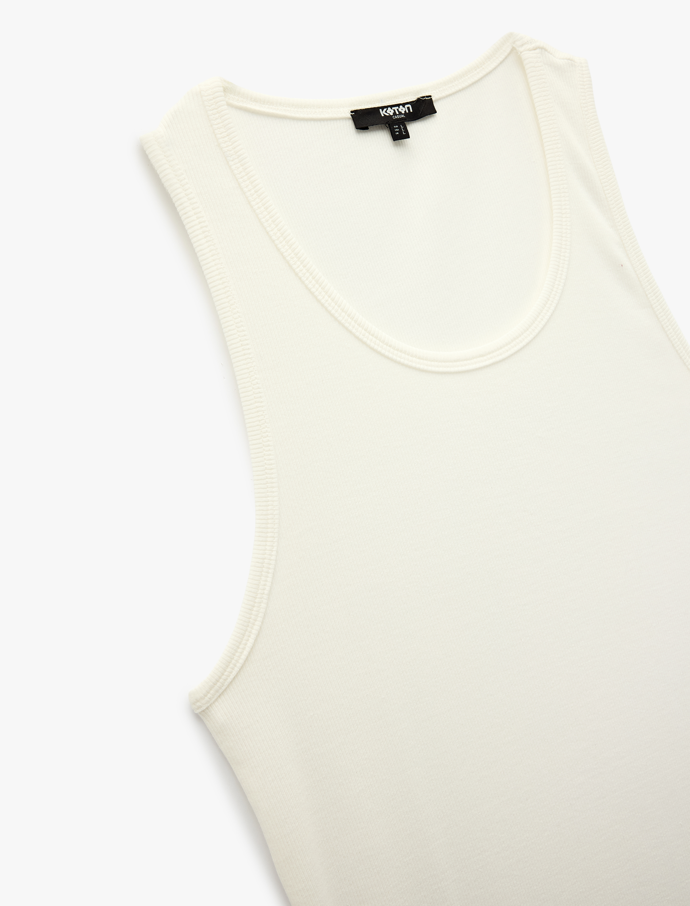   Kolsuz Pamuklu Bisiklet Yaka Slim Fit Atlet