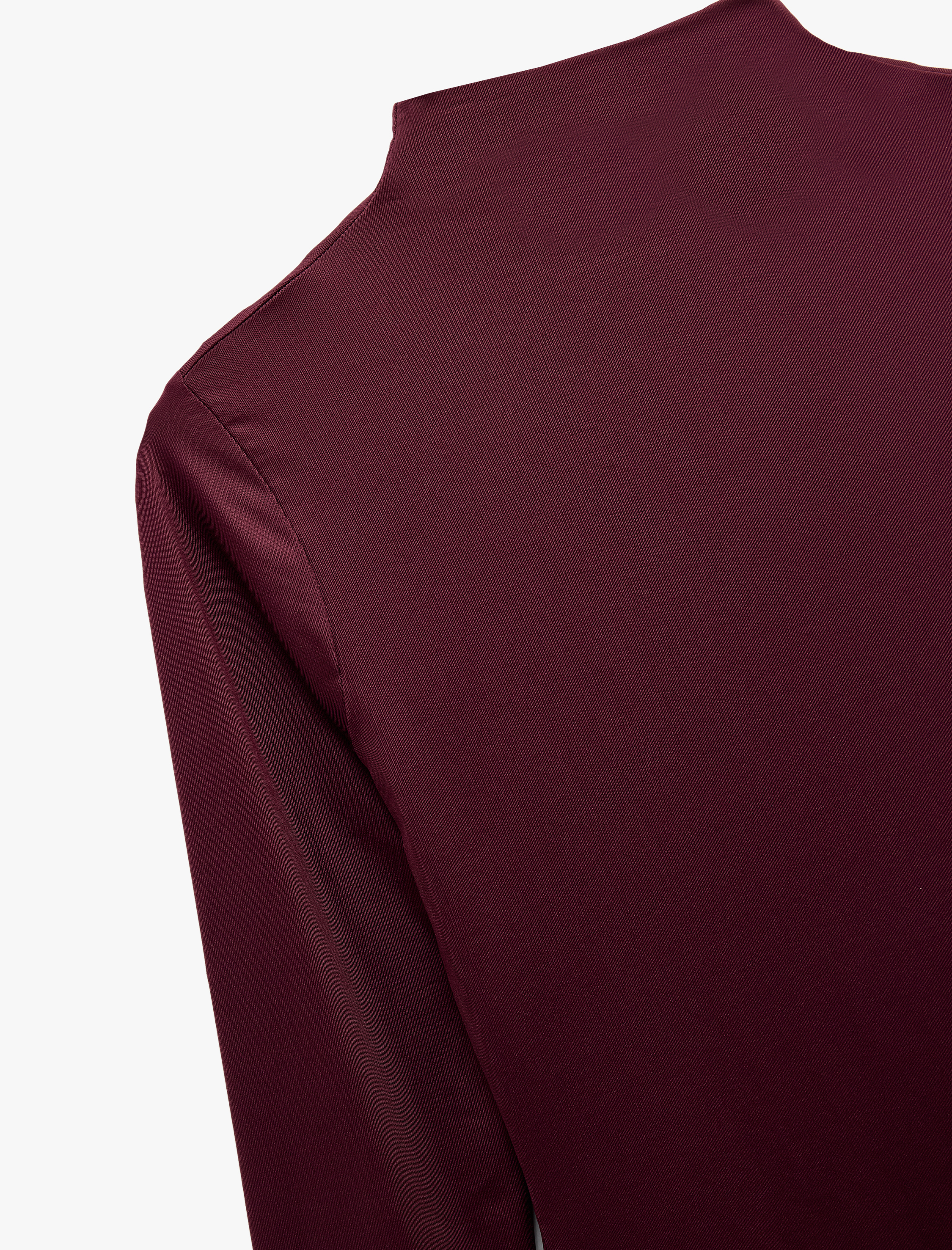   Slim Fit Uzun Kollu Dik Yaka Tişört