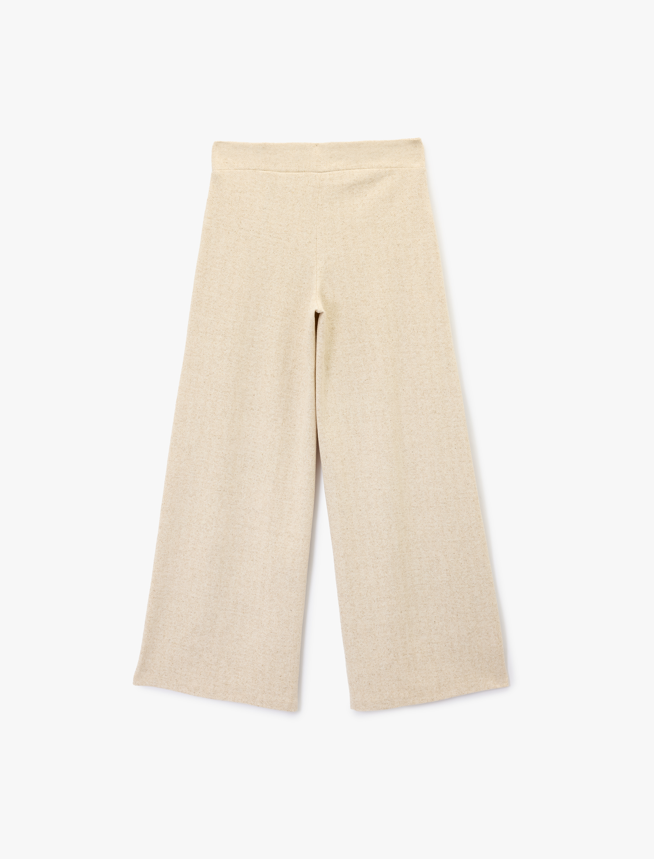   Standart Bel Rahat Kesim Uzun Geniş Paça Pantolon