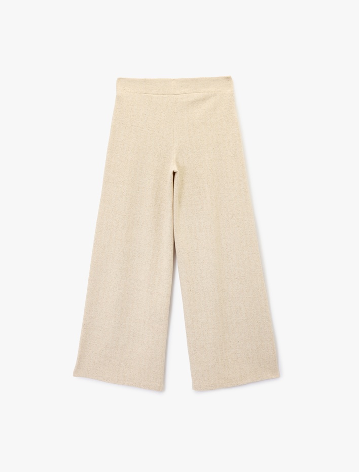  Standart Bel Rahat Kesim Uzun Geniş Paça Pantolon