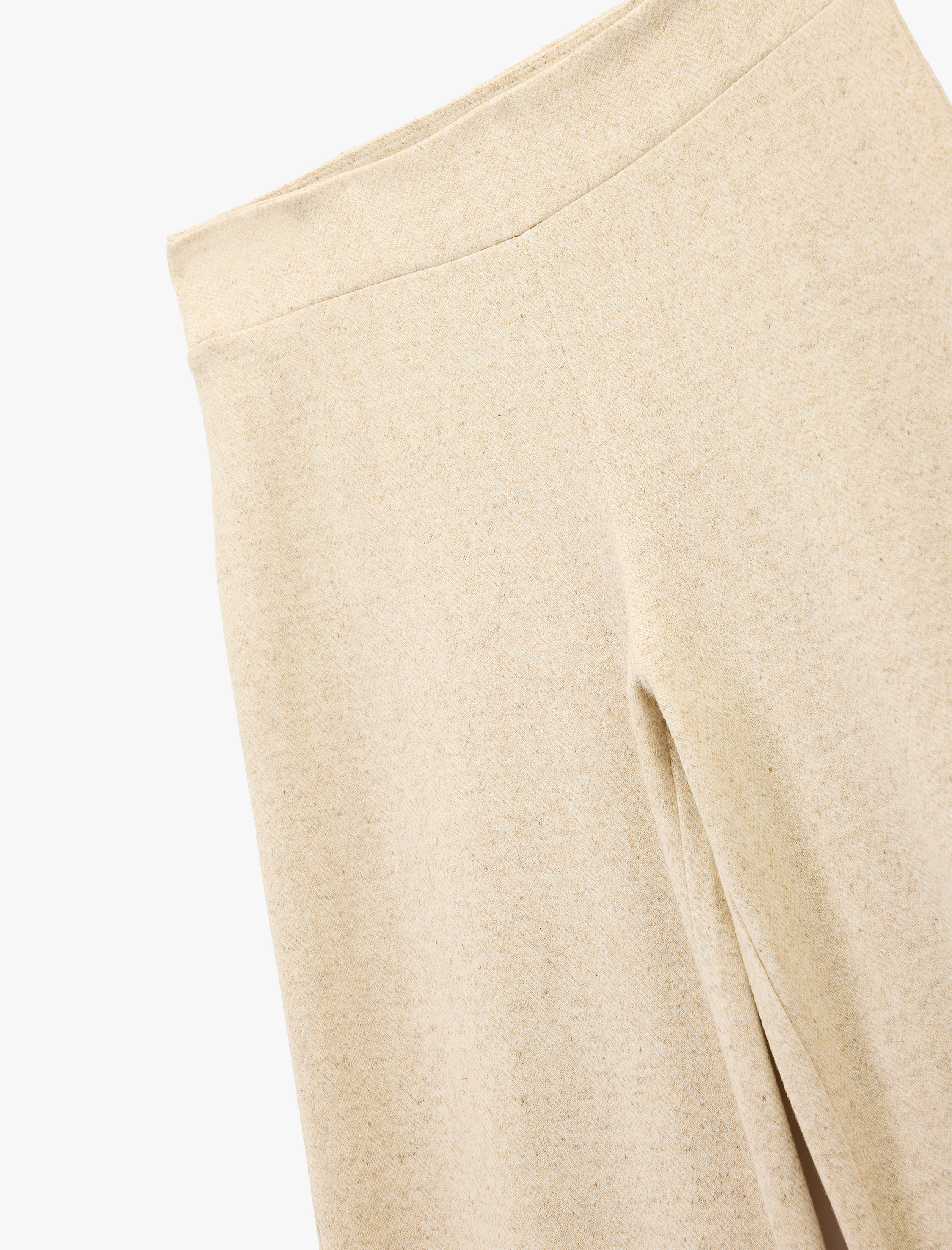   Standart Bel Rahat Kesim Uzun Geniş Paça Pantolon