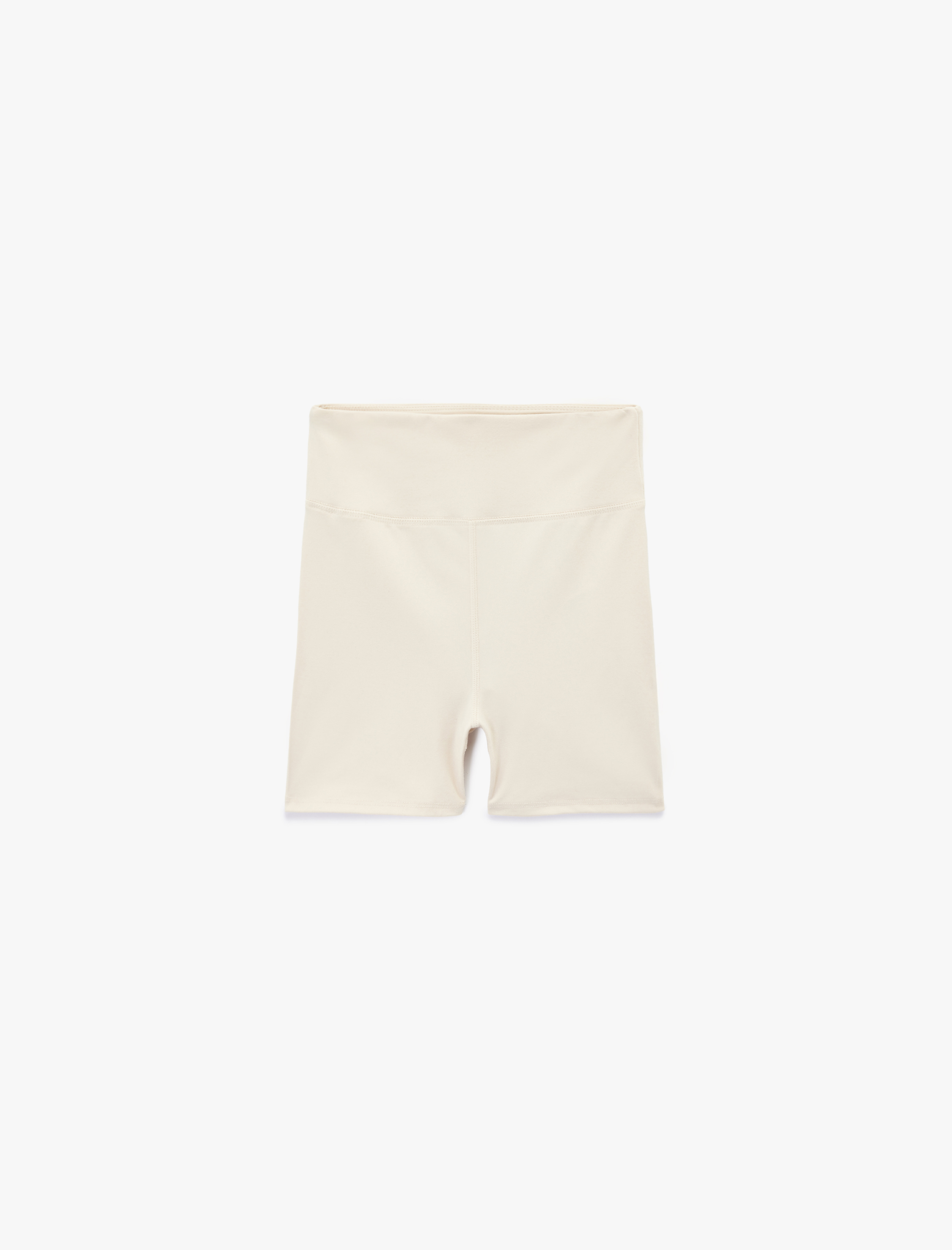   Slim Fit Yüksek Bel Ekstra Mini Spor Biker Tayt