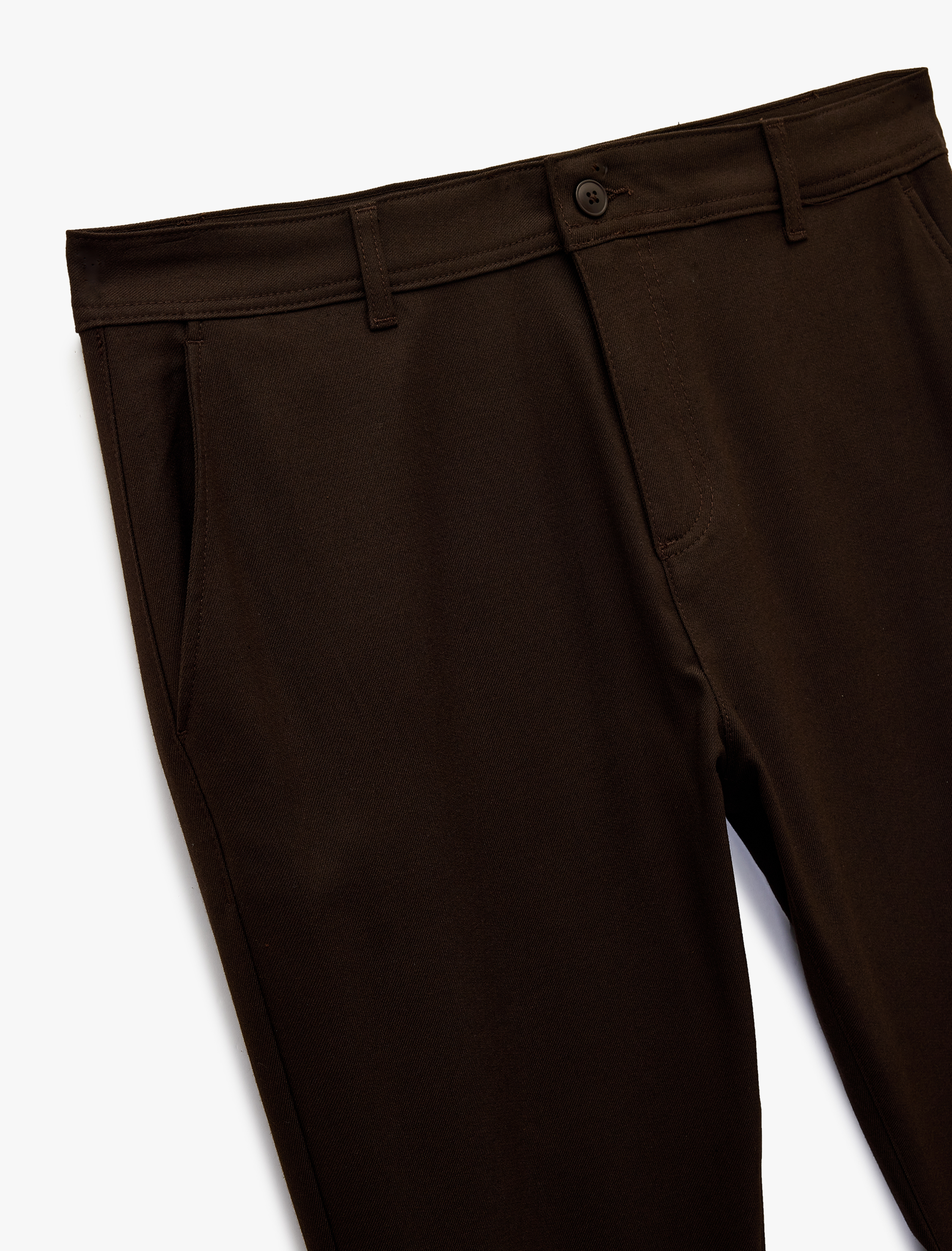   Slim Fit Cepli Viskon Karışımlı Kumaş Pantolon