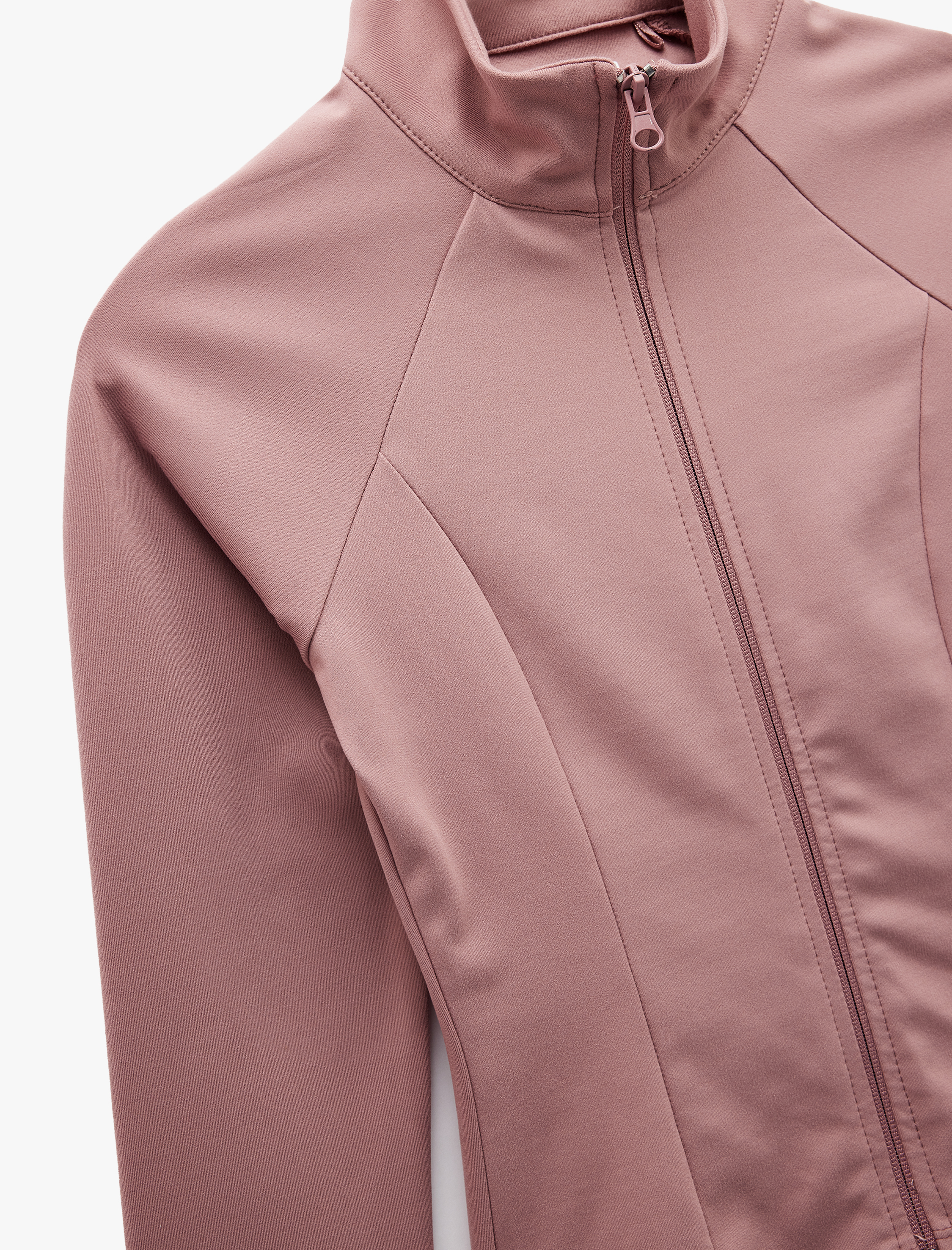   Slim Fit Uzun Kollu Dik Yaka Fermuarlı Spor Sweatshirt