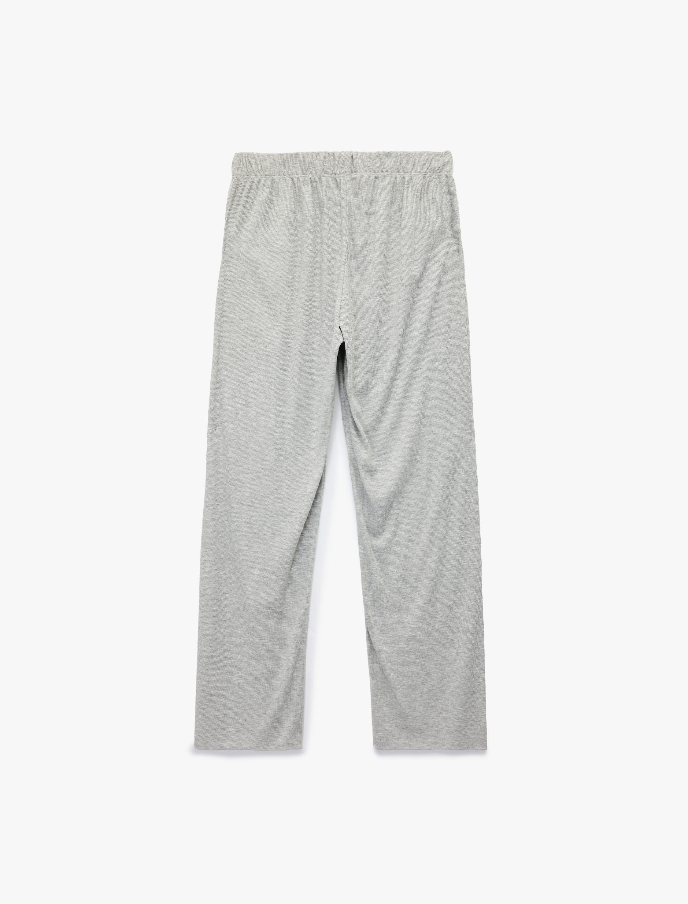   Rahat Kalıp Uzun Kollu Bisiklet Yaka İşleme Detaylı Pijama Takımı