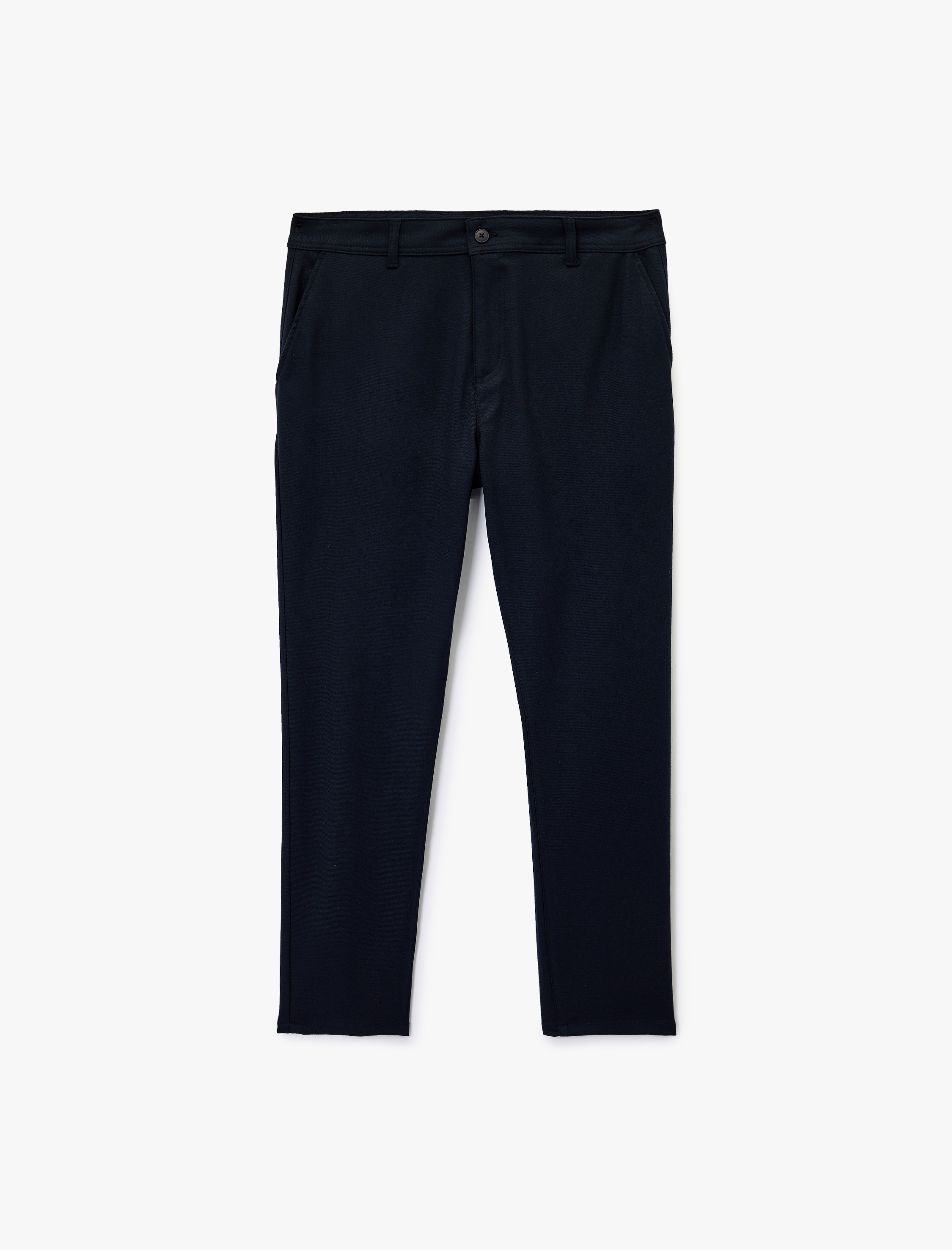   Slim Fit Cepli Viskon Karışımlı Kumaş Pantolon