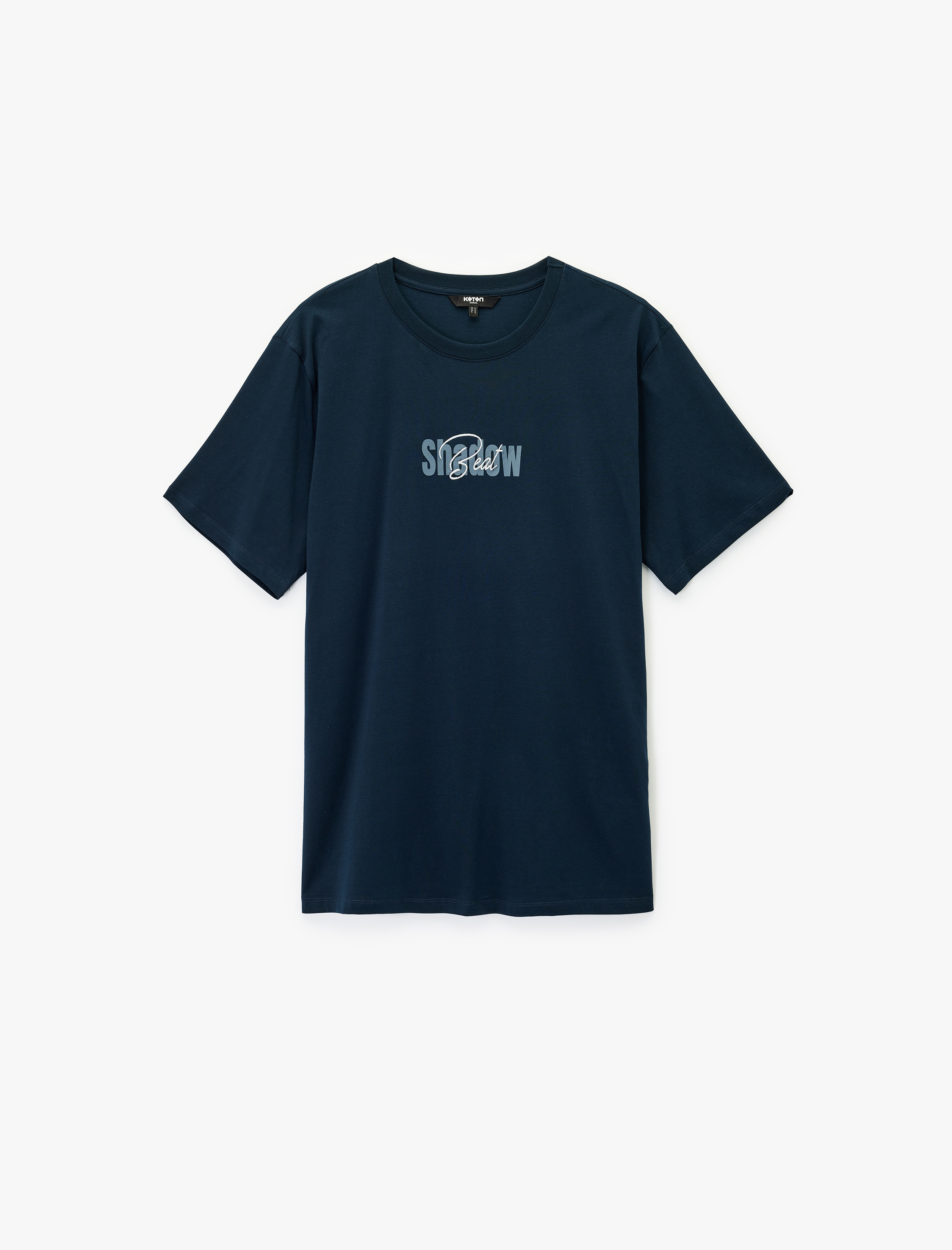   Regular Fit Kısa Kollu Pamuklu Bisiklet Yaka Tişört