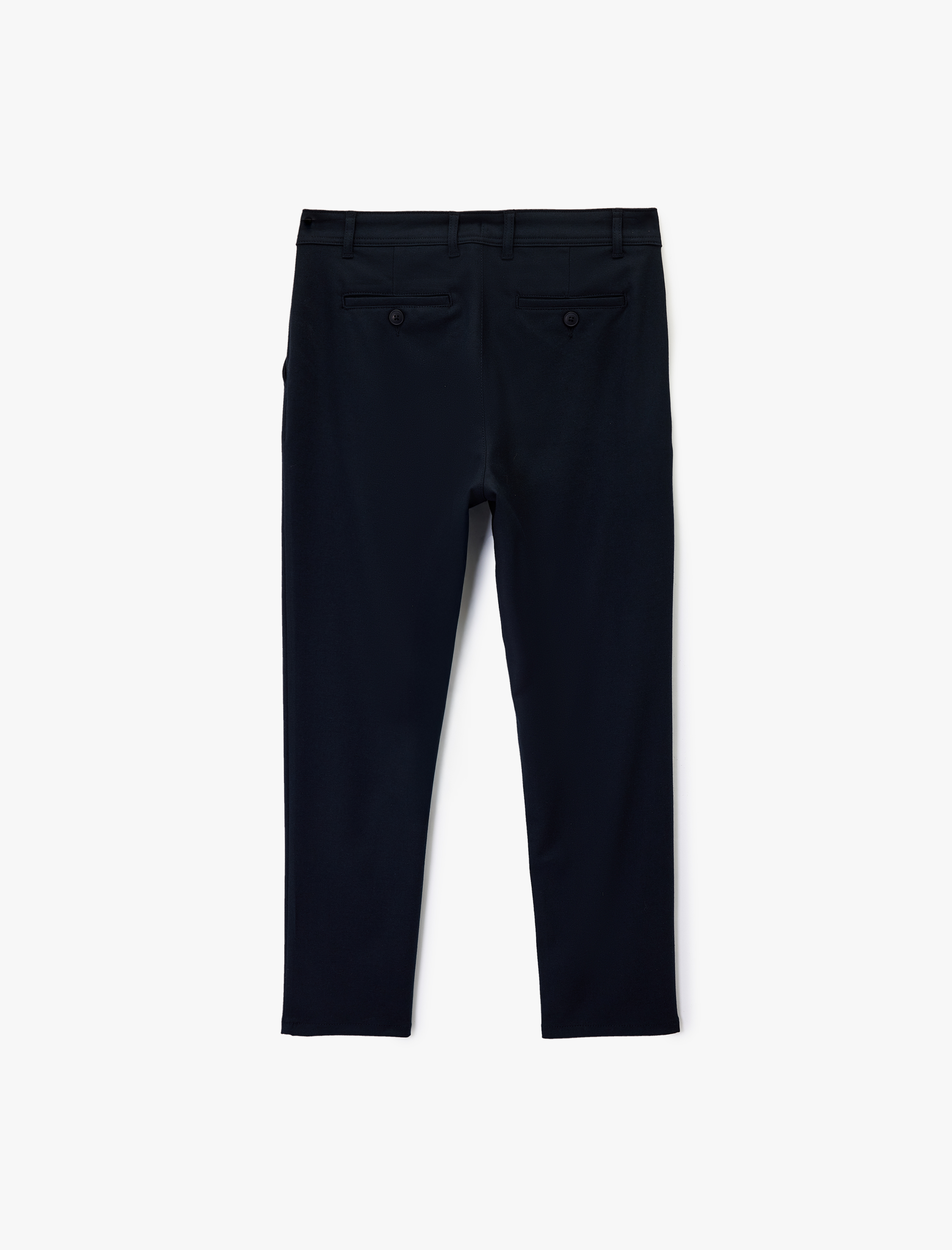   Slim Fit Cepli Viskon Karışımlı Kumaş Pantolon