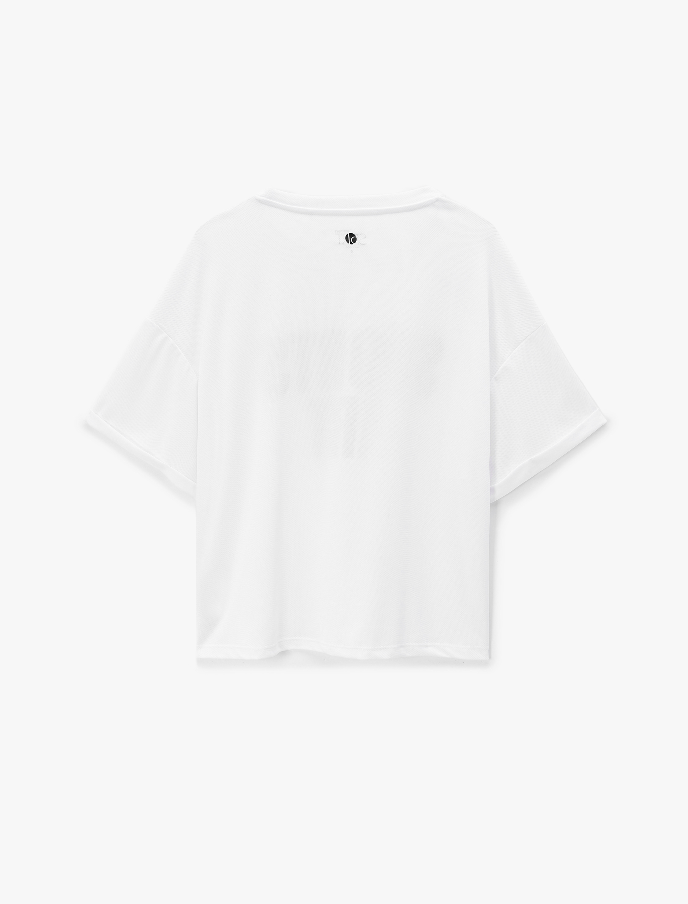   Baskılı Kısa Kollu Oversize Bisiklet Yaka Spor Tişört