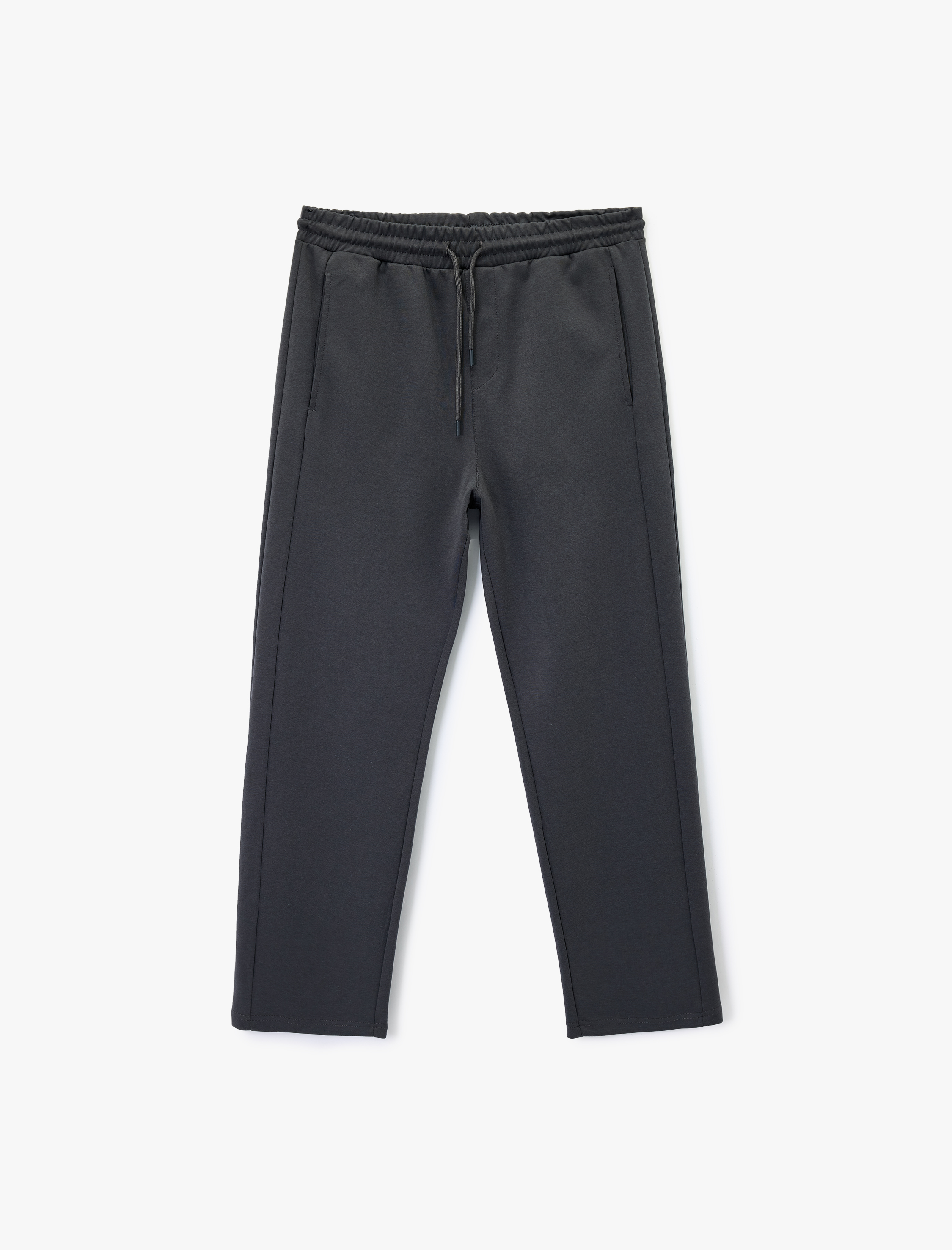   Pamuklu Rahat Kalıp Cepli Geniş Paça Spor Eşofman Altı