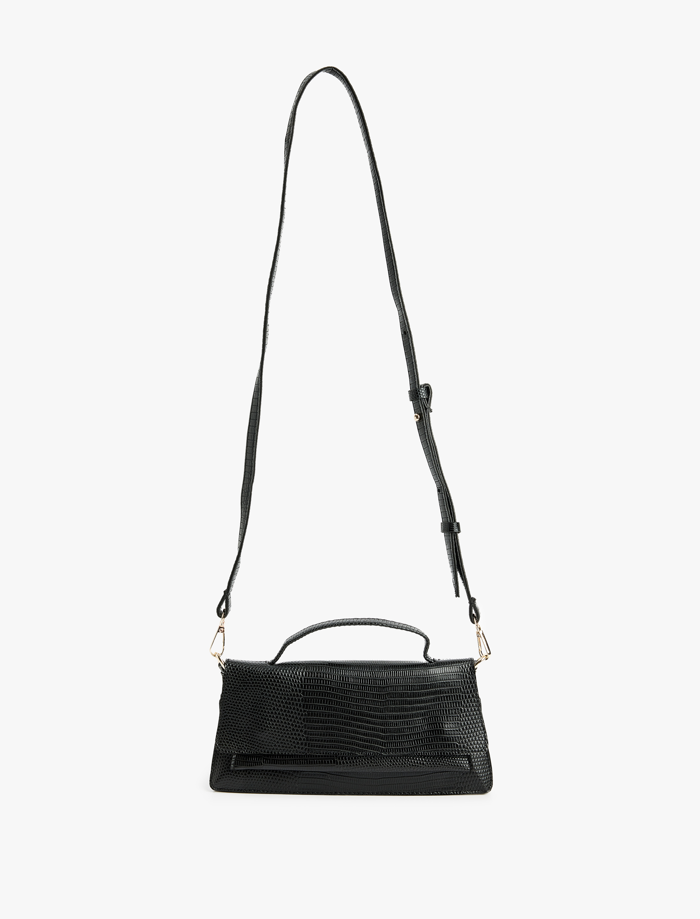  Kadın Timsah Derisi Desenli Askılı Çapraz Çanta