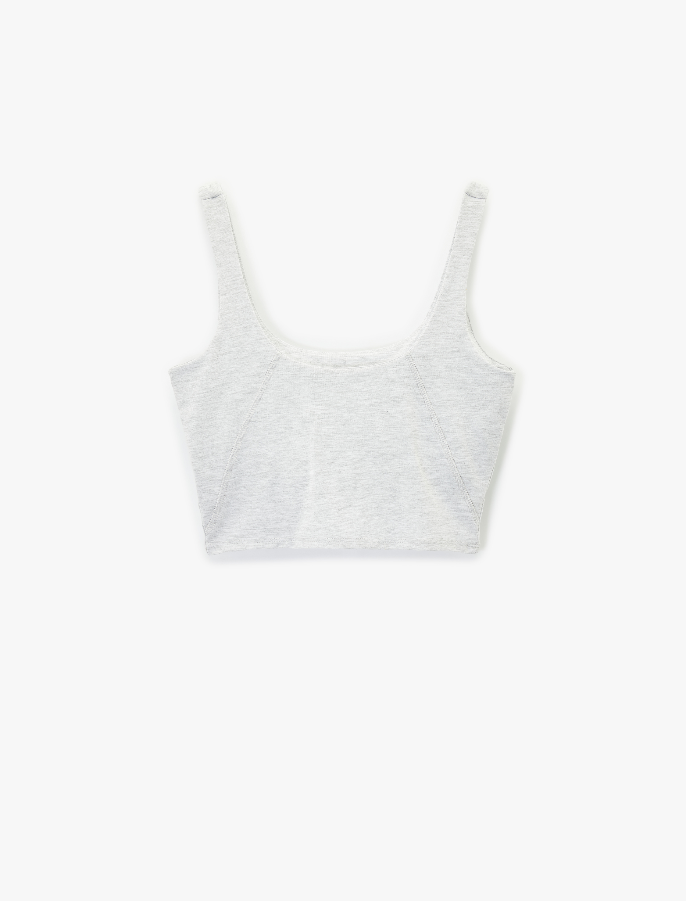   Kare Yaka Kolsuz Slim Fit Sporcu Atleti