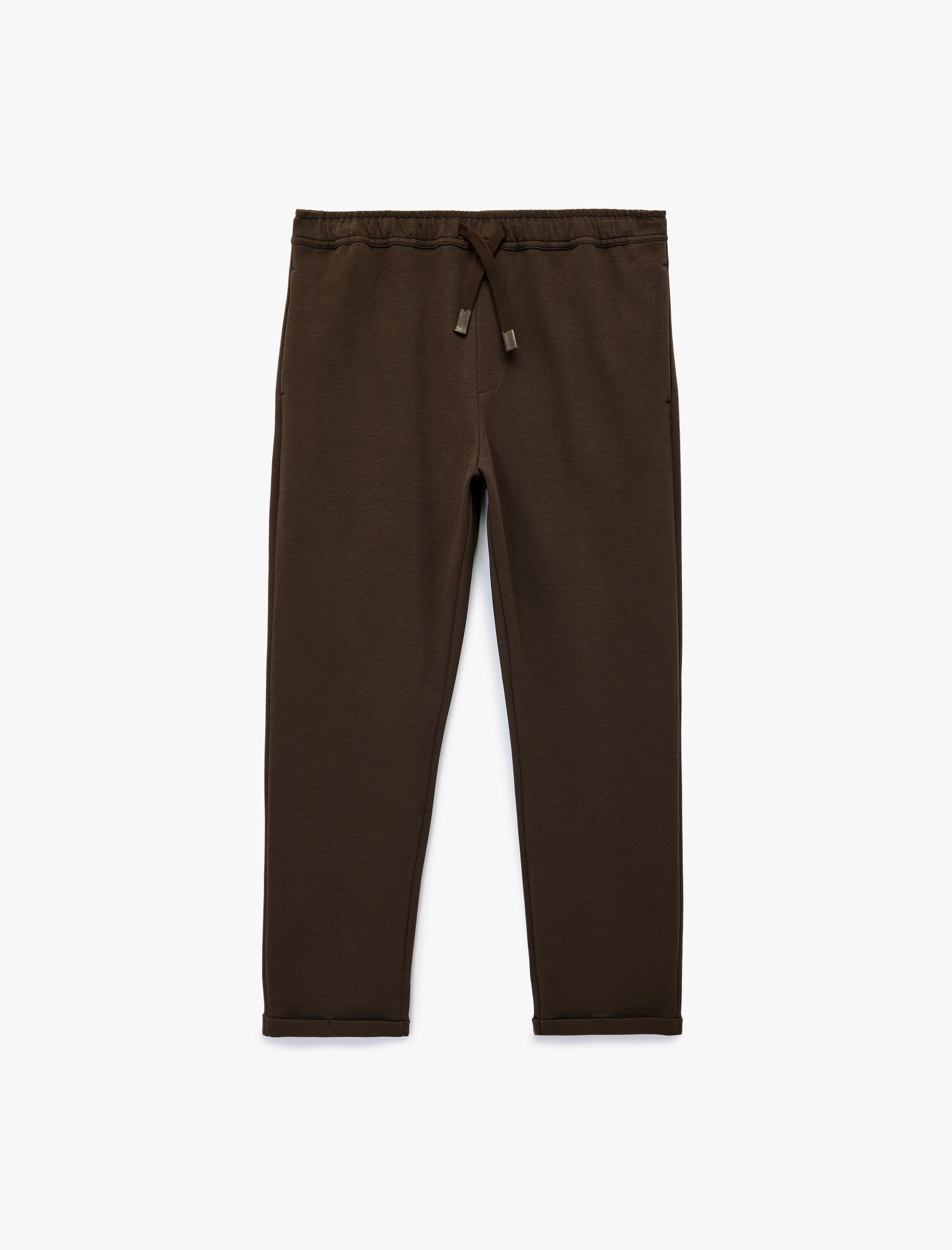   Cep Detaylı Katlamalı Paça Rahat Kesim Beli Bağcıklı Pantolon