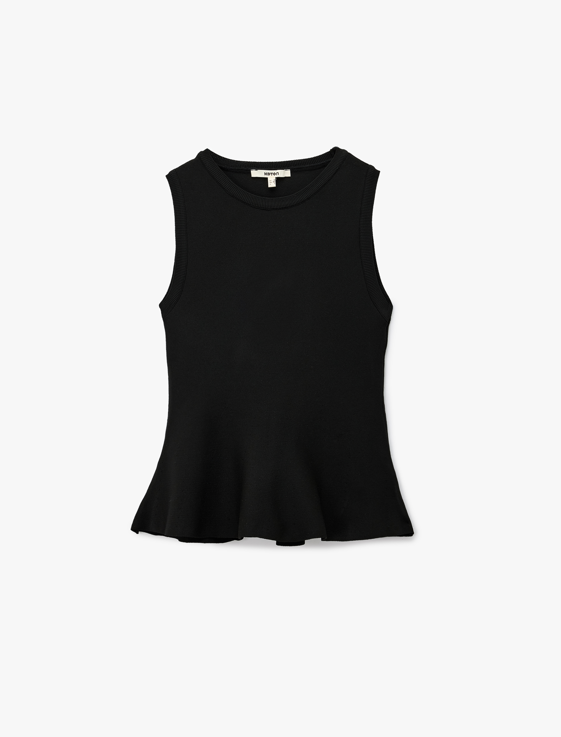   Regular Fit Kolsuz Peplum Bluz