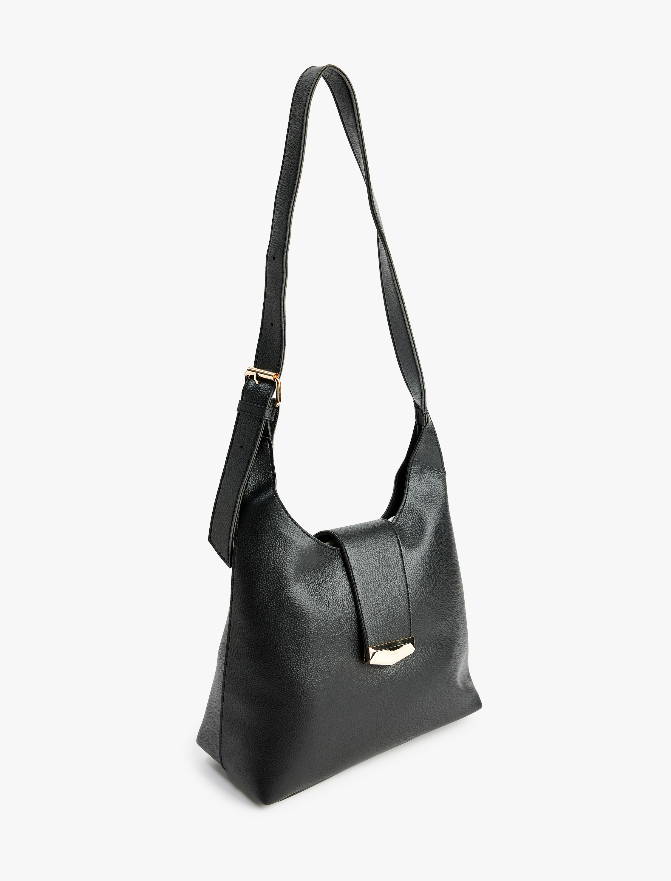  Kadın Metal Tokalı Suni Deri Tote Çanta