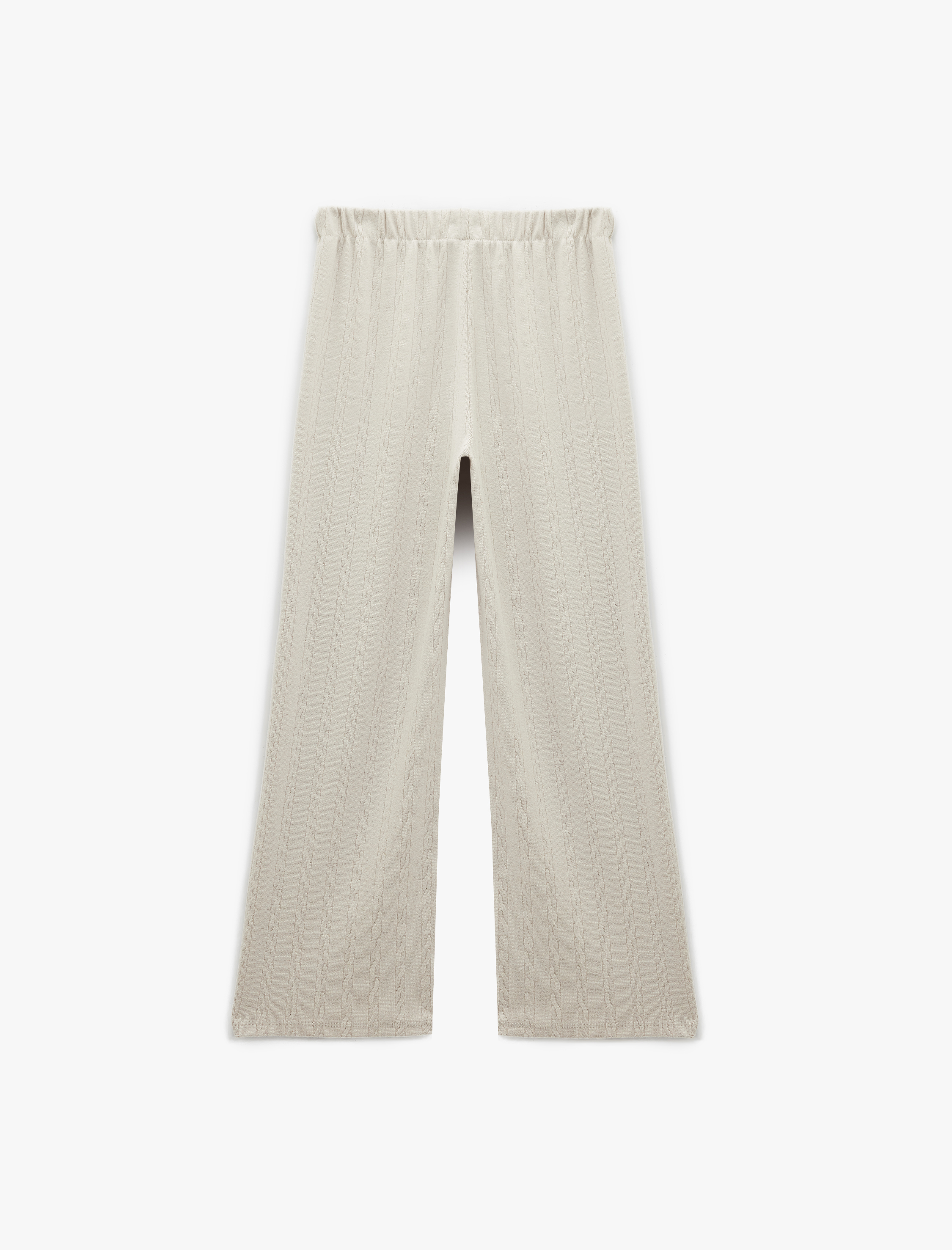   Rahat Kalıp Standart Bel Dokulu Bol Paça Pijama Altı