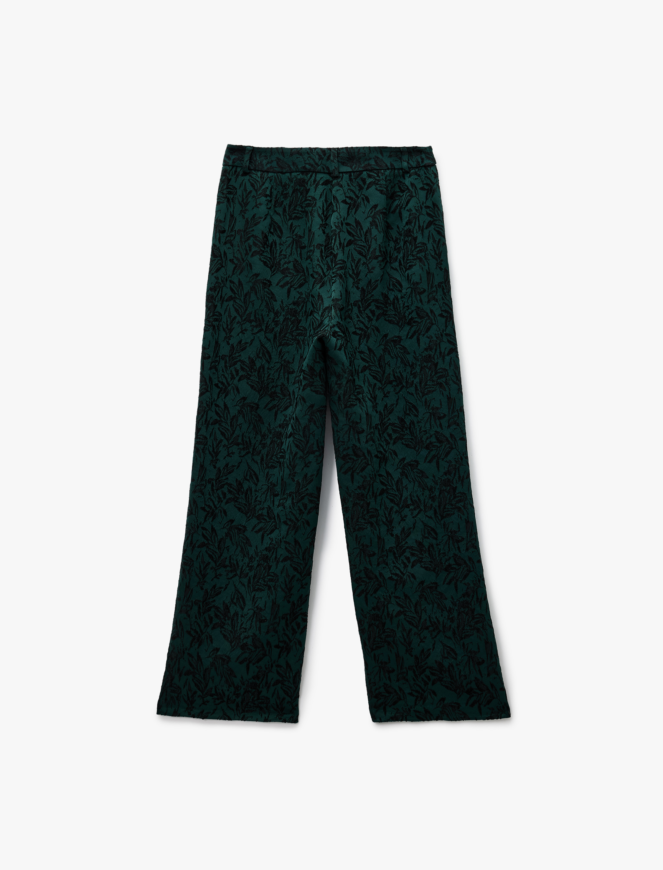   Koton X Melis Ağazat - Straight Fit Cepli Floral Desenli Pantolon