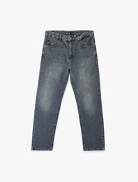 Normal Bel Vintage Straight Fit Jean Pantolon
