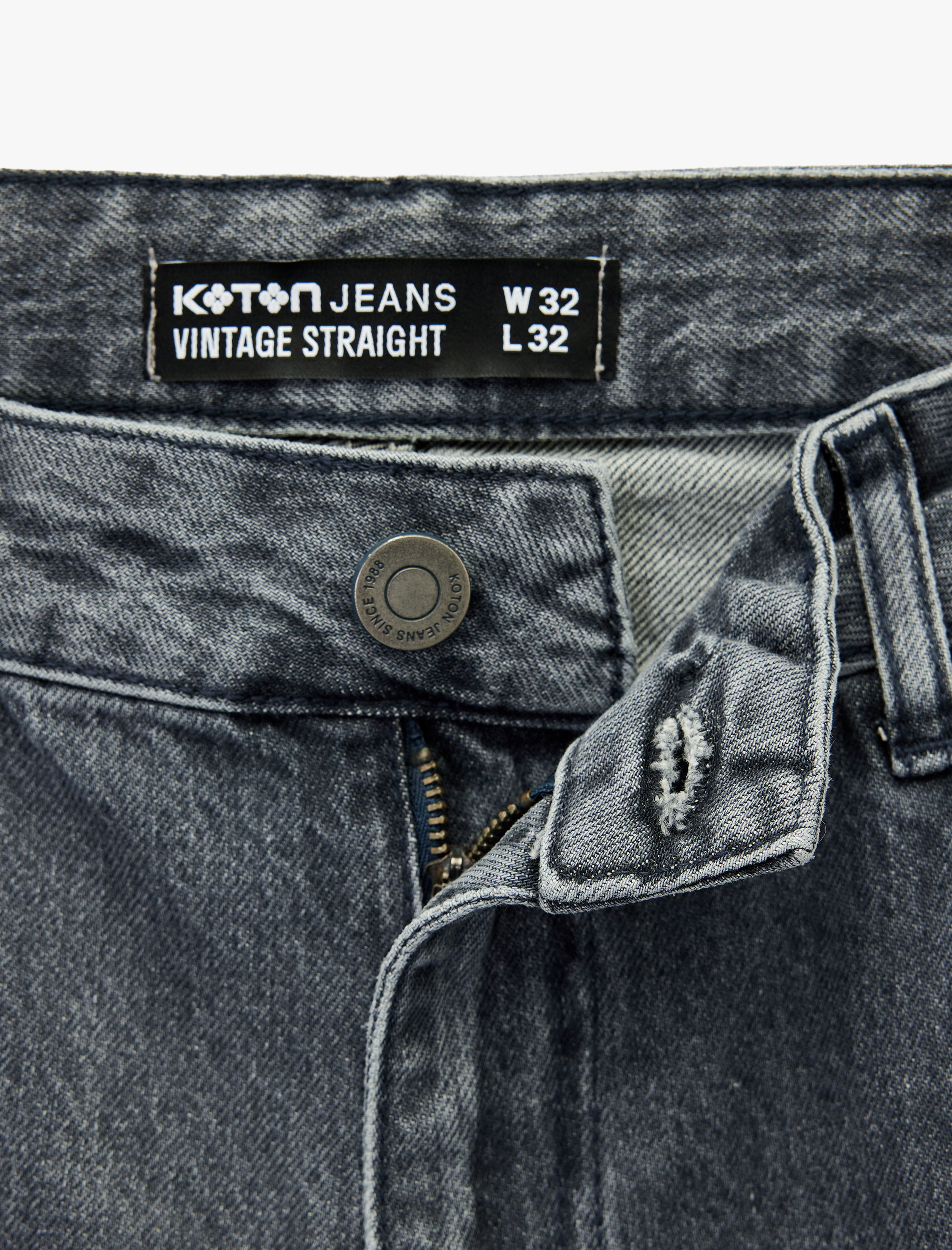   Normal Bel Vintage Straight Fit Jean Pantolon