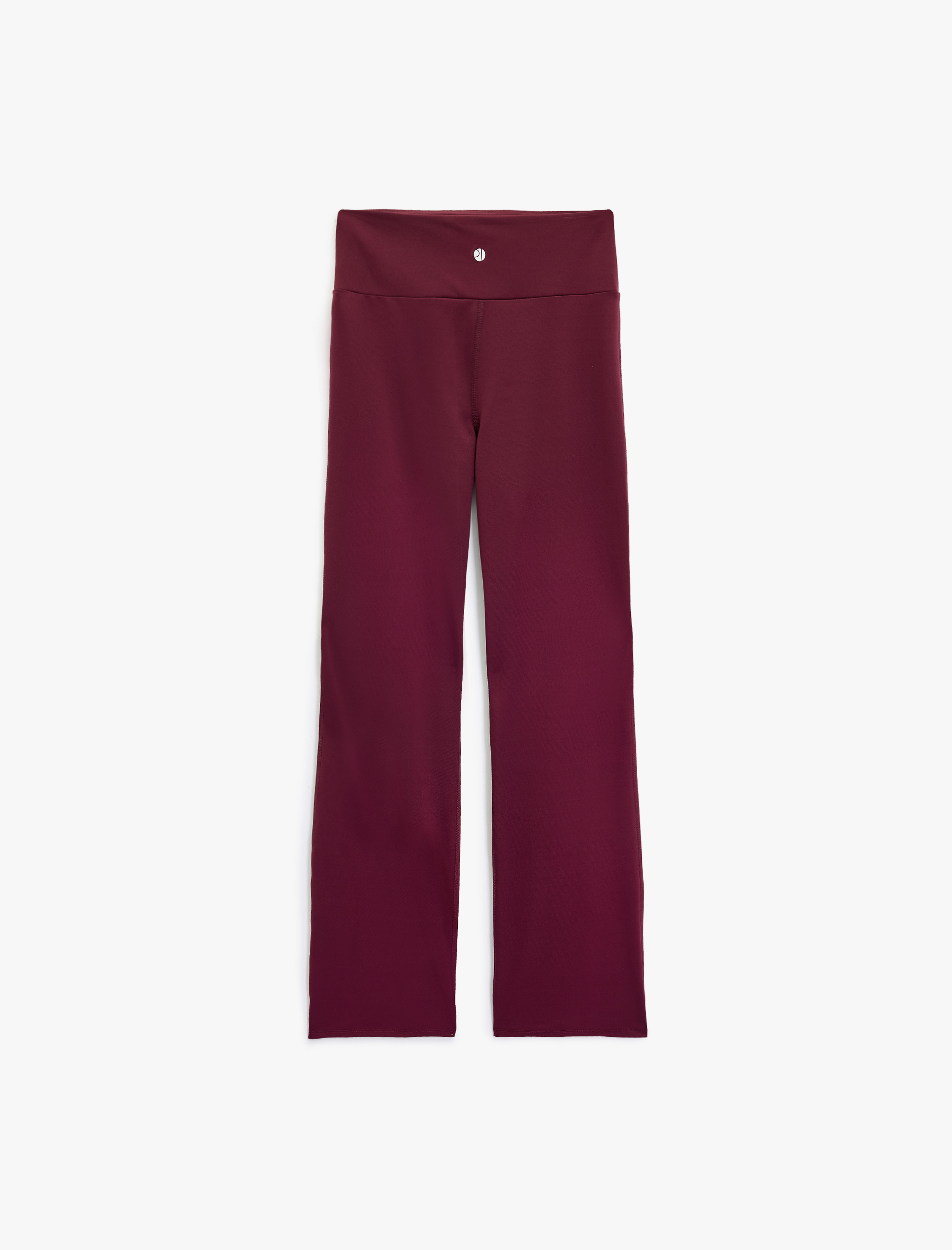   Slim Fit Normal Bel İspanyol Paça Spor Tayt