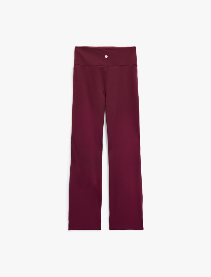  Slim Fit Normal Bel İspanyol Paça Spor Tayt