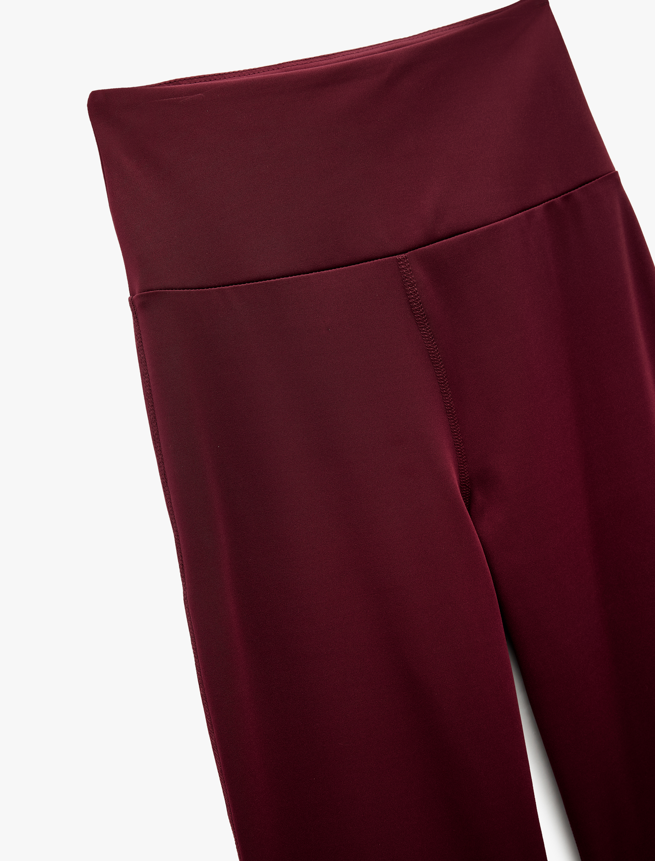   Slim Fit Normal Bel İspanyol Paça Spor Tayt