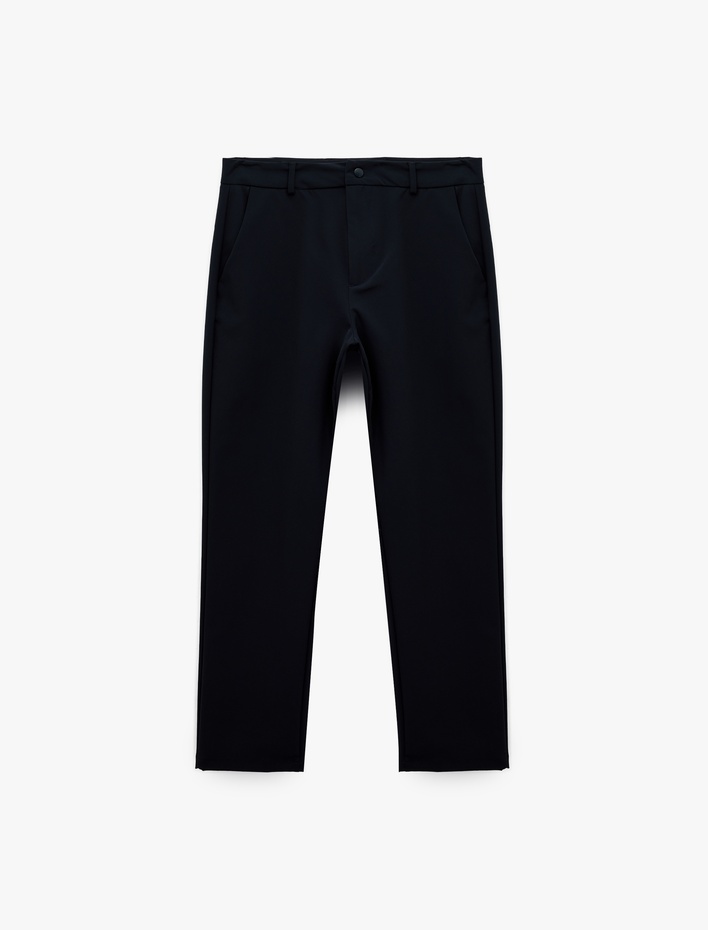  Regular Fit Cepli Çıtçıt Düğmeli Kumaş Pantolon