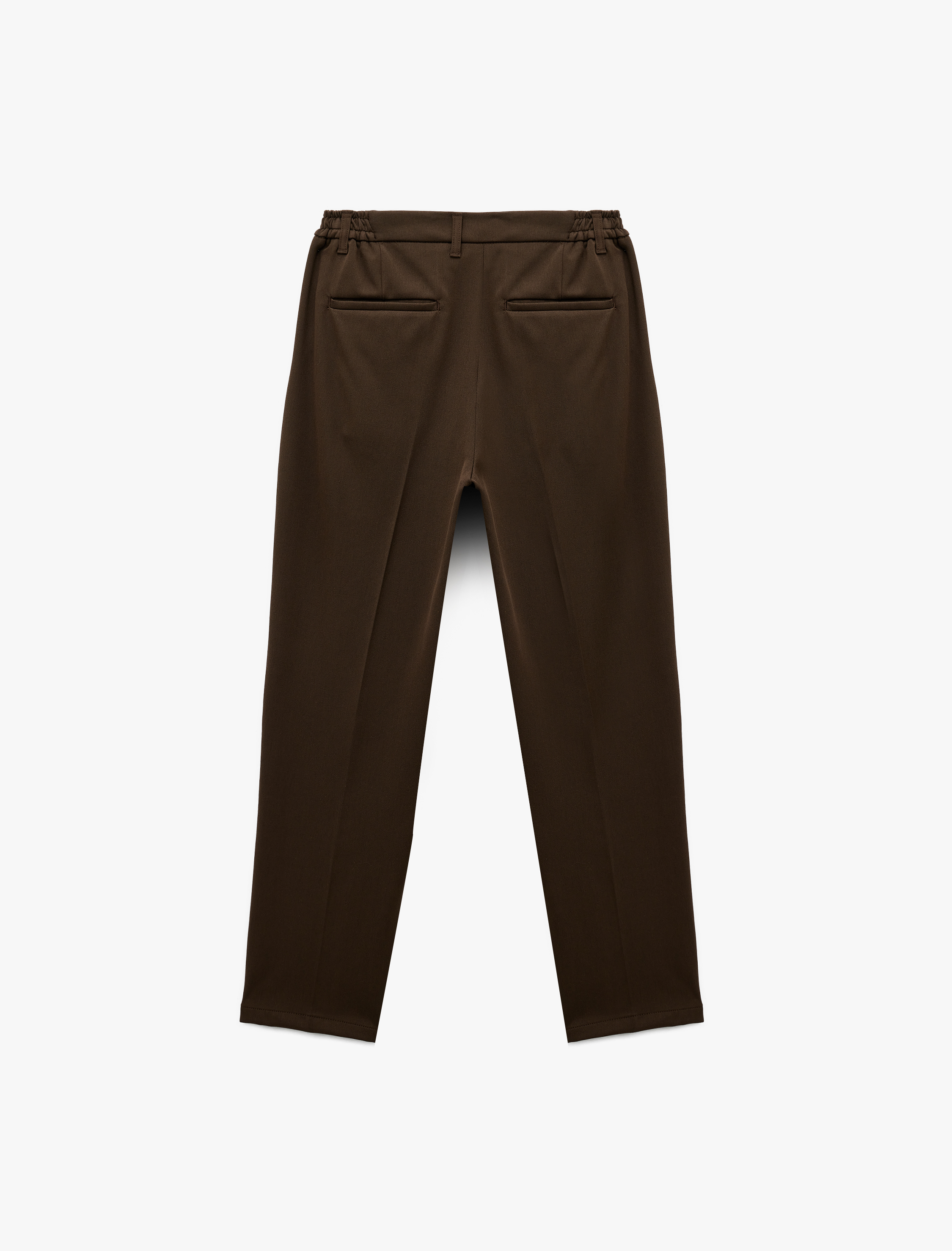   Rahat Kalıp Cepli Viskon Karışımlı Pileli Kumaş Pantolon