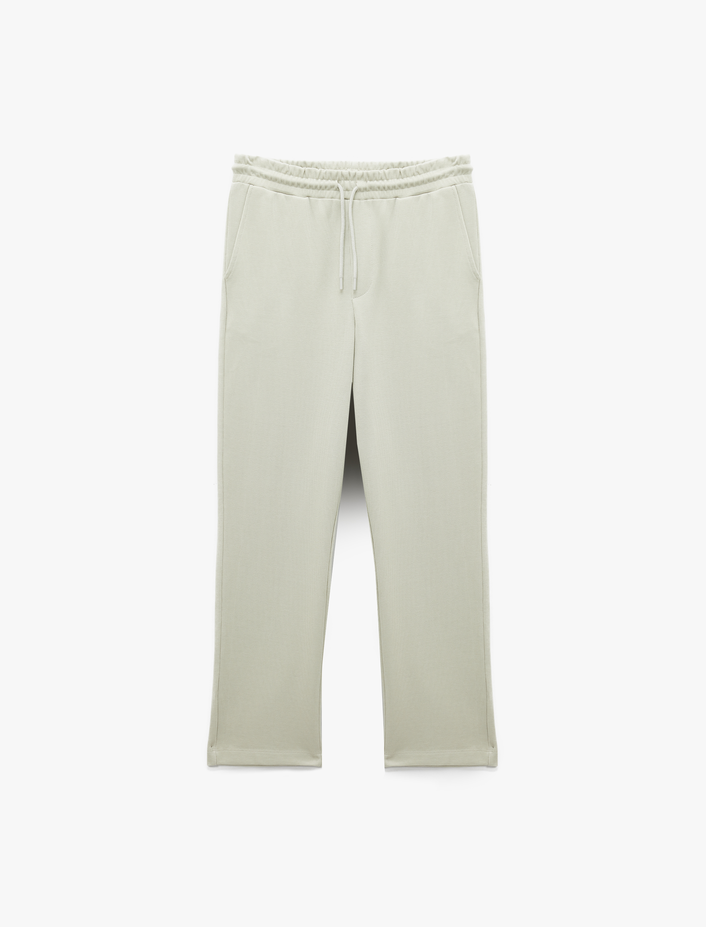   Pamuklu Regular Fit Cepli Beli Bağcıklı Eşofman Altı