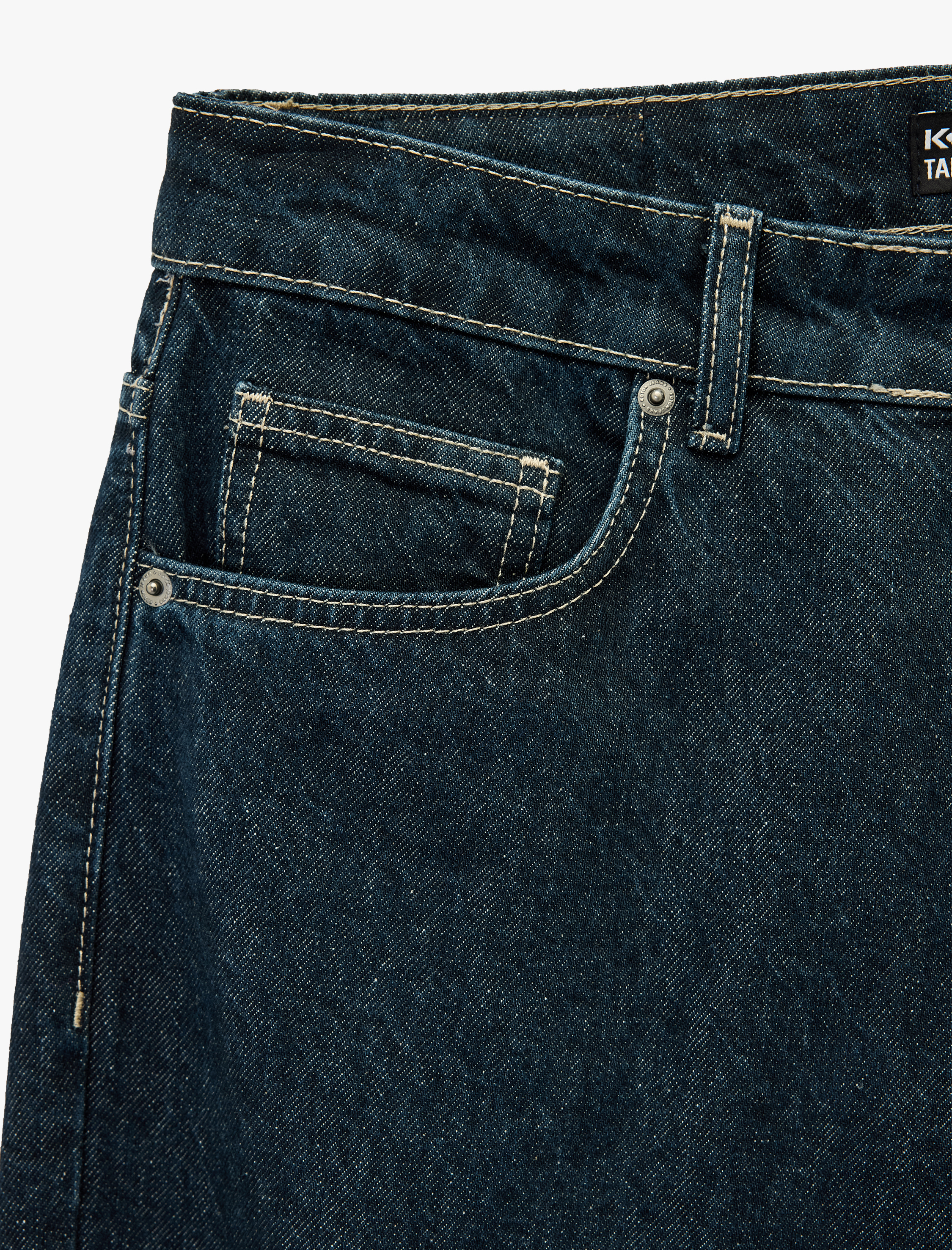   Pamuklu Normal Bel Tapered Fit Jean Pantolon