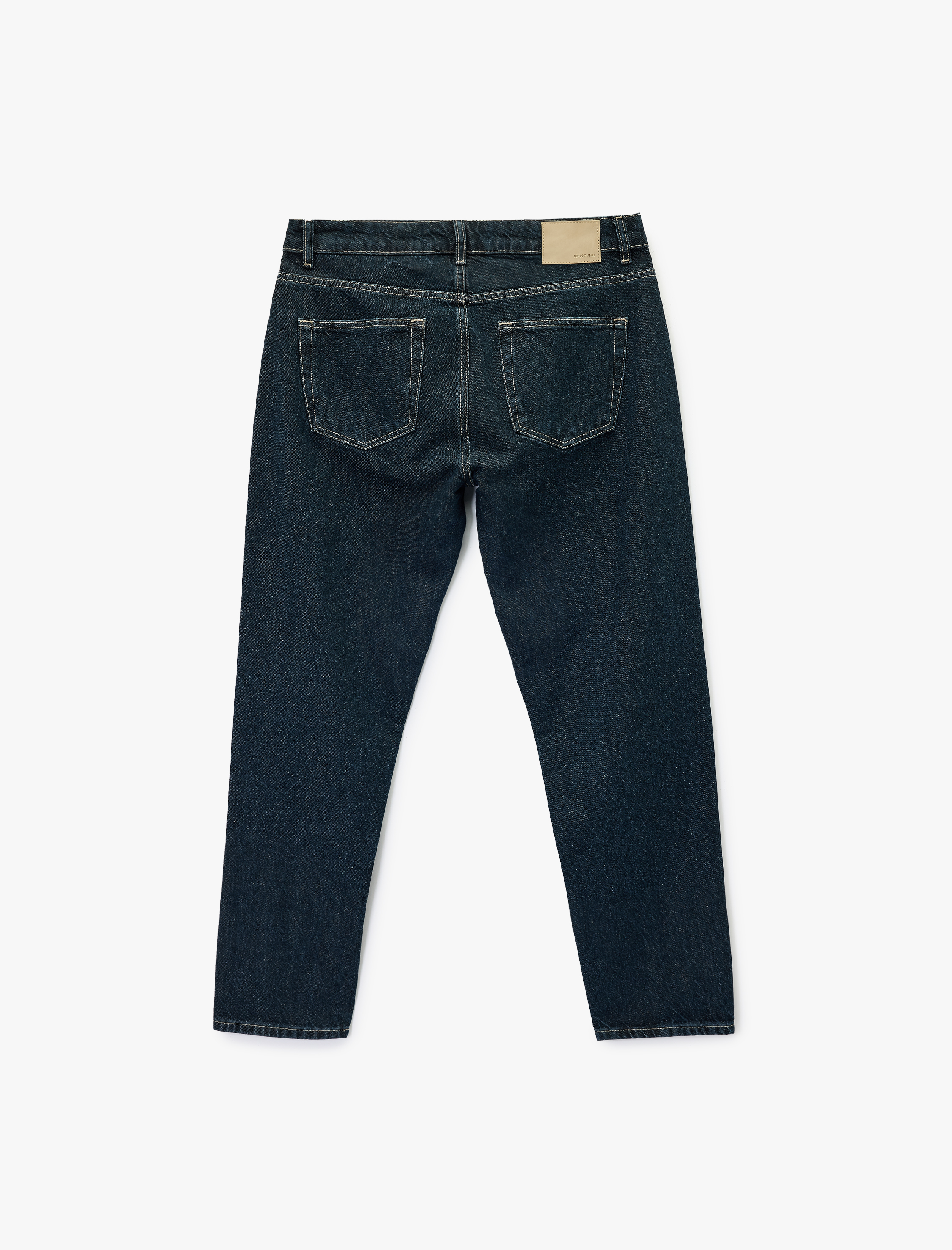   Pamuklu Normal Bel Tapered Fit Jean Pantolon
