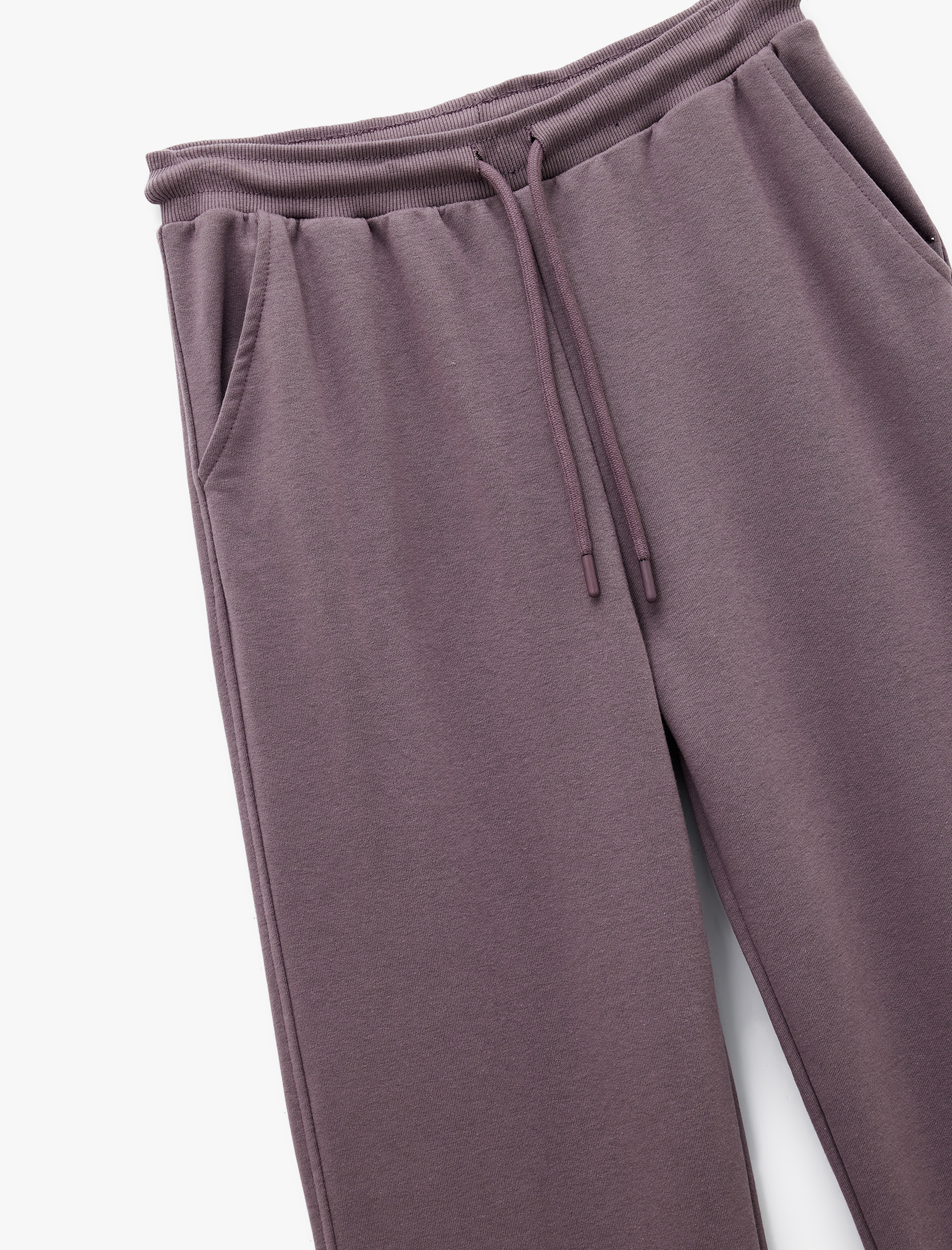   Rahat Kalıp Cep Detaylı Beli Bağcıklı Geniş Paça Eşofman Altı