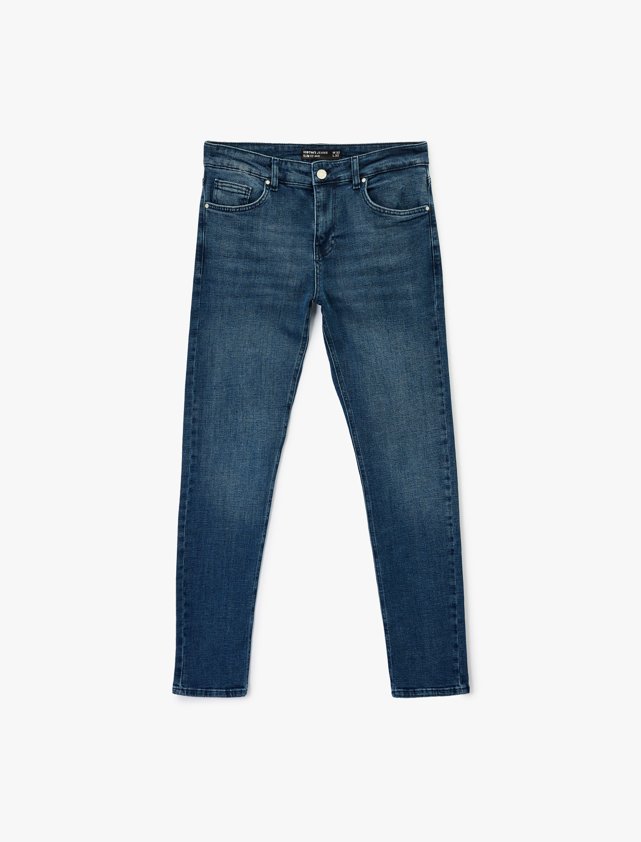   Pamuklu Normal Bel Slim Fit Jean Pantolon - Brad Jean