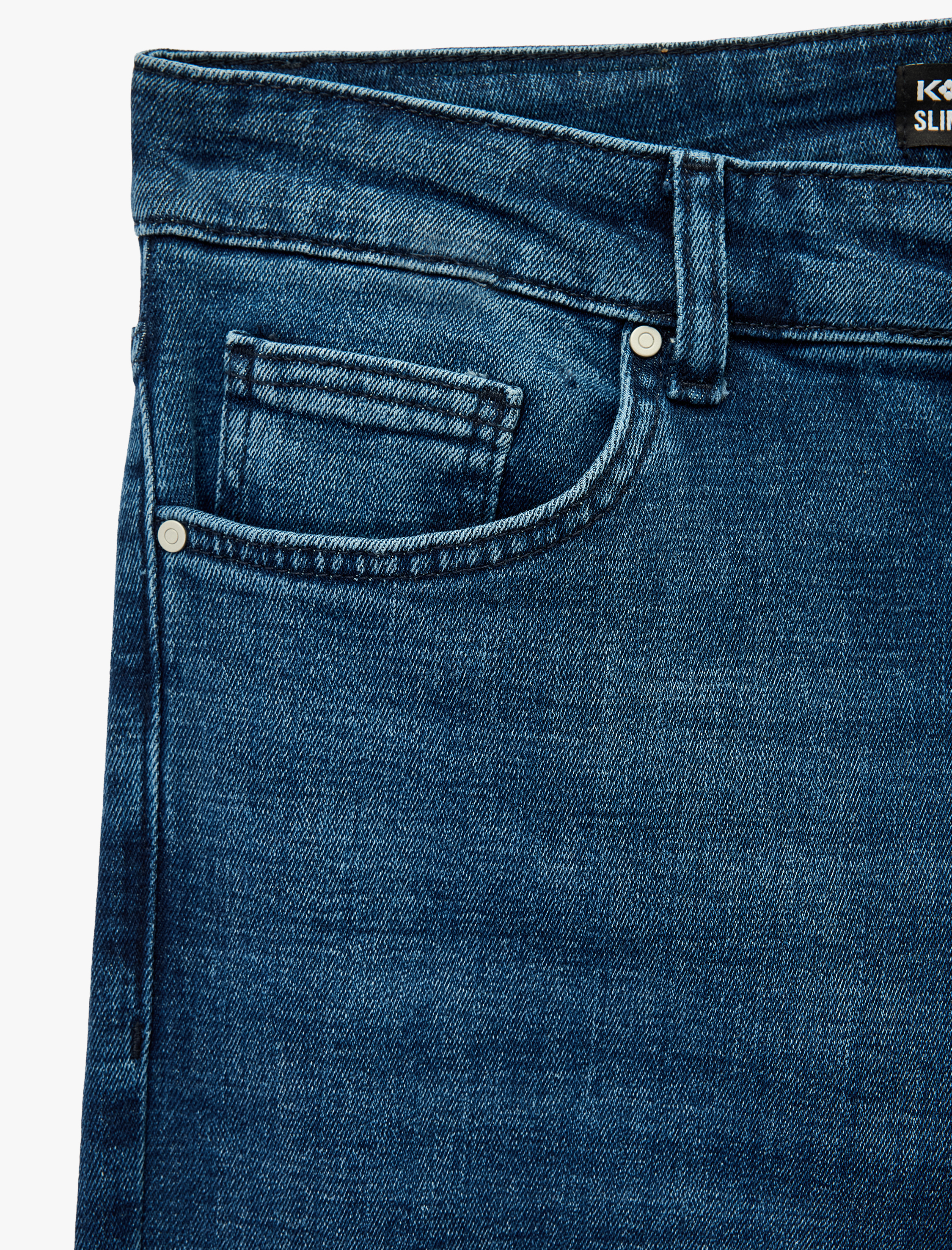   Pamuklu Normal Bel Slim Fit Jean Pantolon - Brad Jean