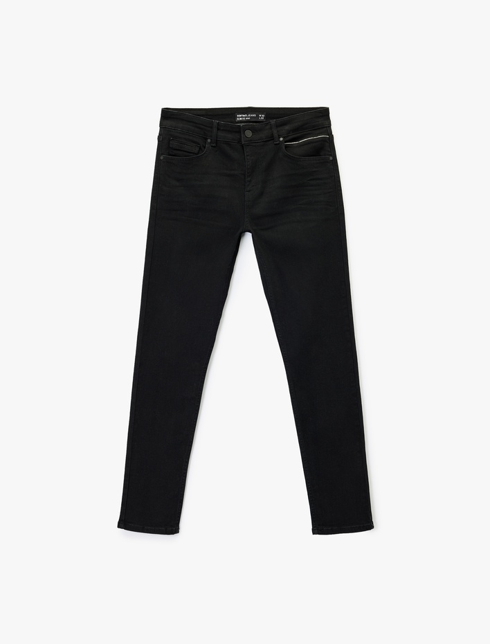  Pamuklu Normal Bel 5 Cepli Skinny Fit Jean Pantolon