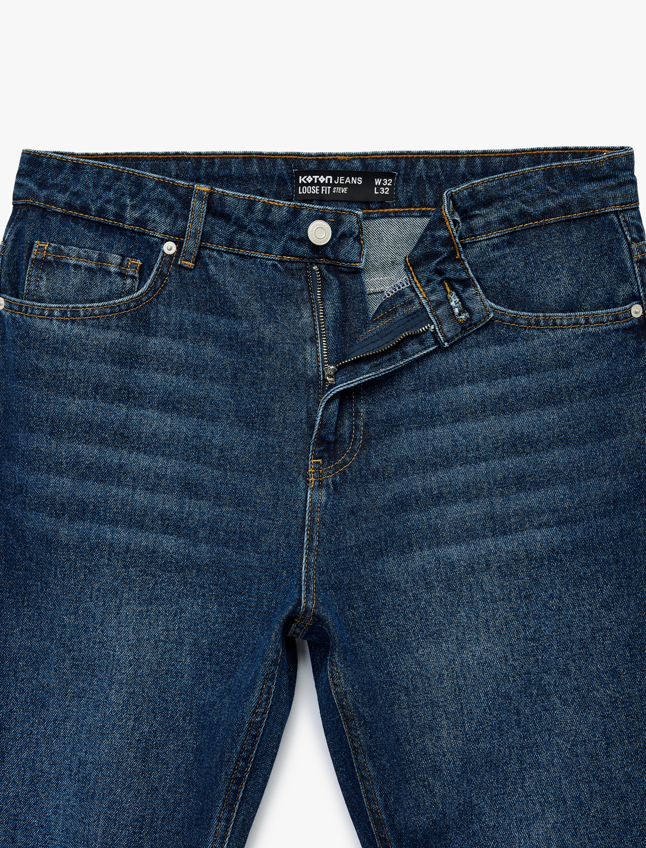   Bol Kalıp Loose Fit Jean Pantolon - Steve Jean