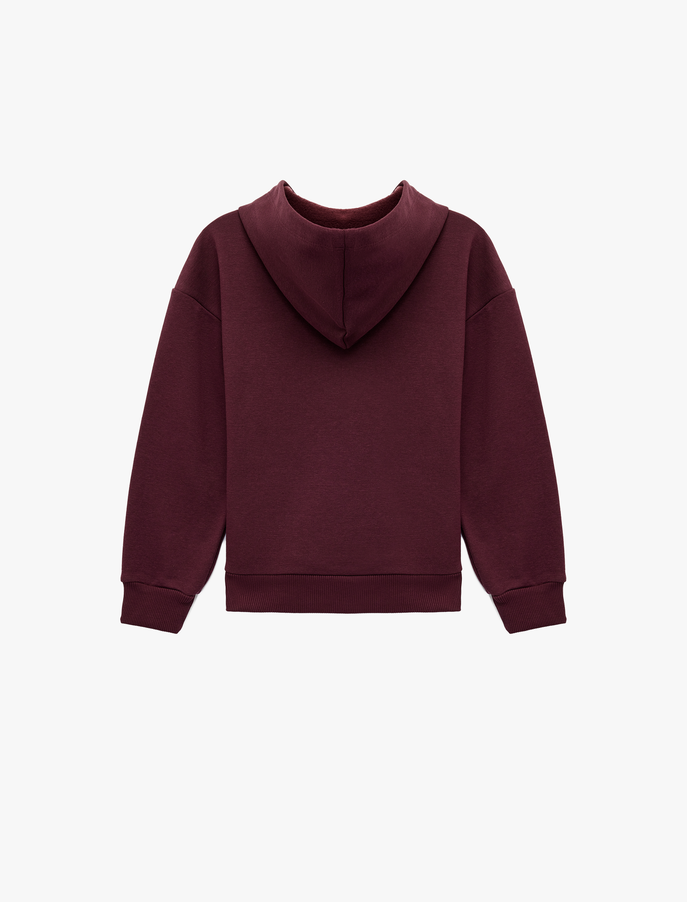  Kız Çocuk Uzun Kollu Kapşonlu Oversize Baskılı Sweatshirt