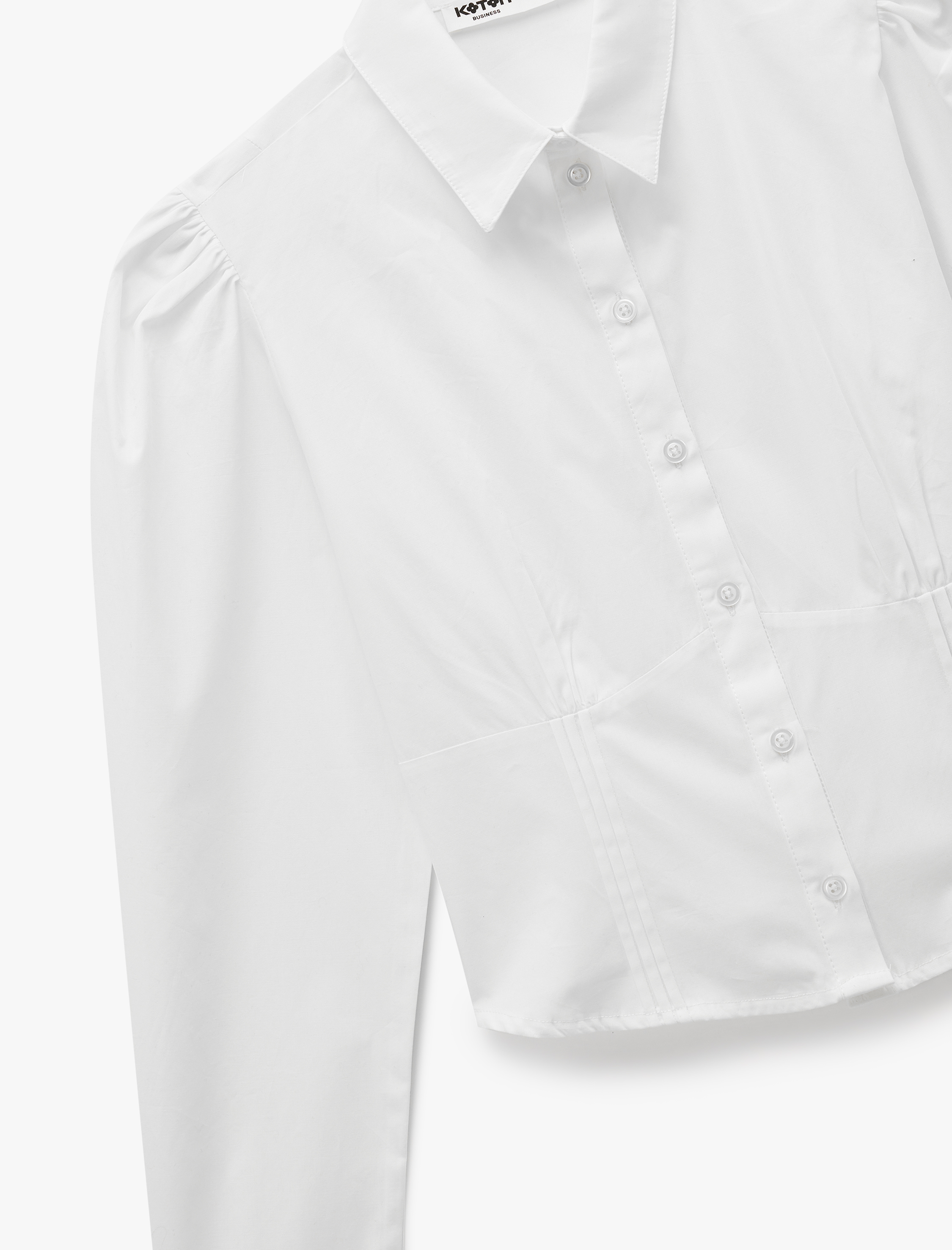   Dikiş Detaylı Düğmeli Klasik Yaka Uzun Kollu Gömlek