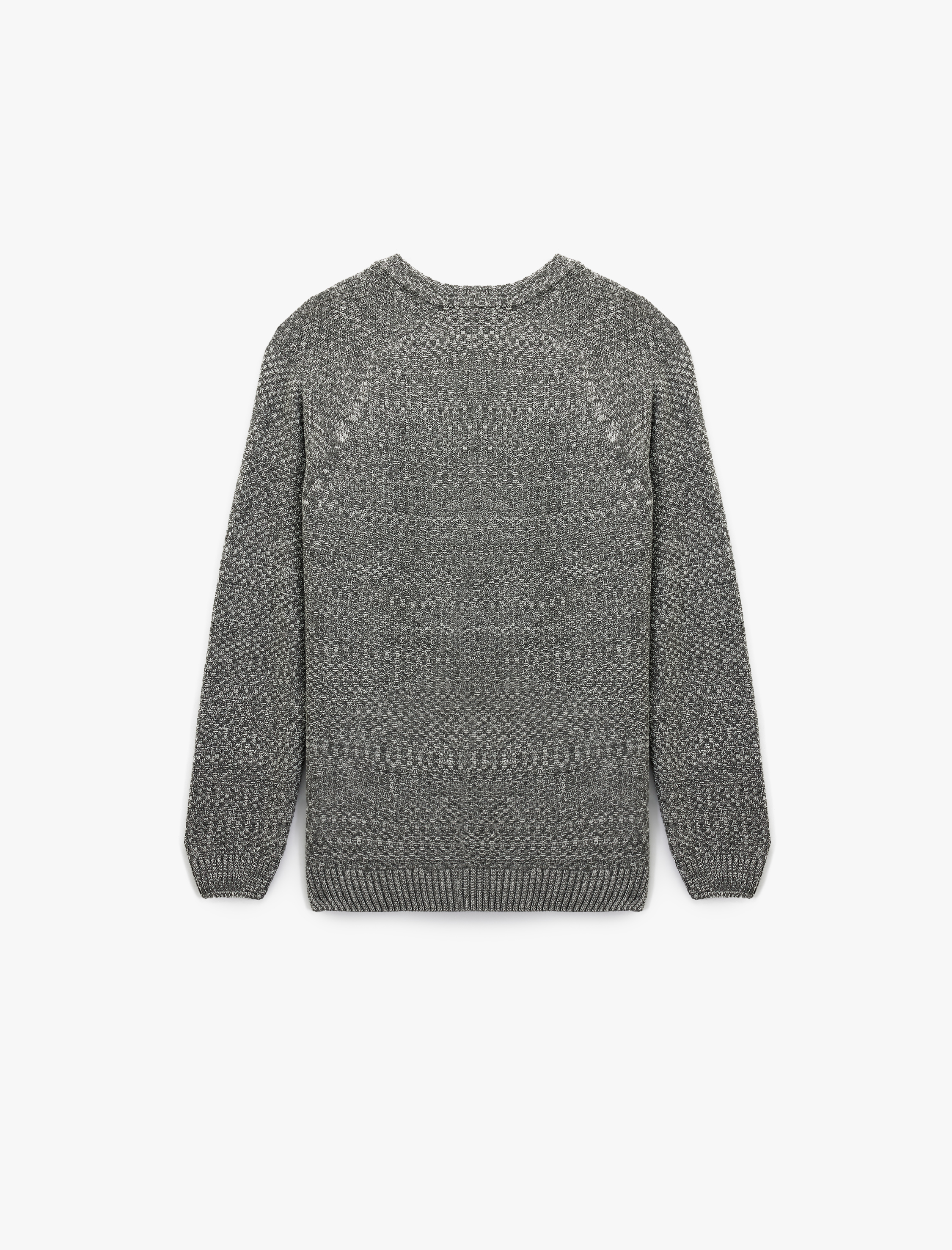   Regular Fit Uzun Kollu Basic Bisiklet Yaka Triko Kazak