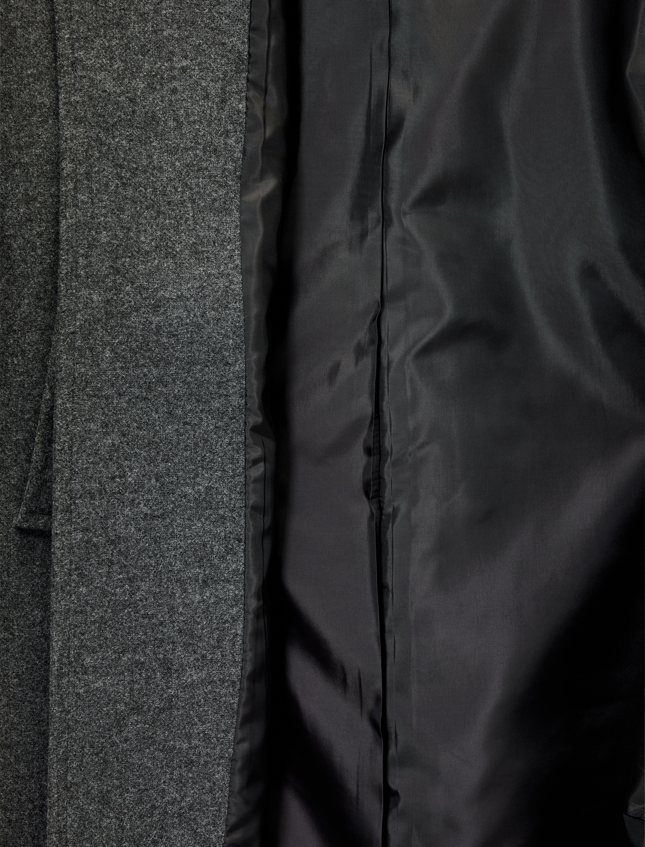   Kemerli Kaban Kaşe Uzun Kollu Cepli