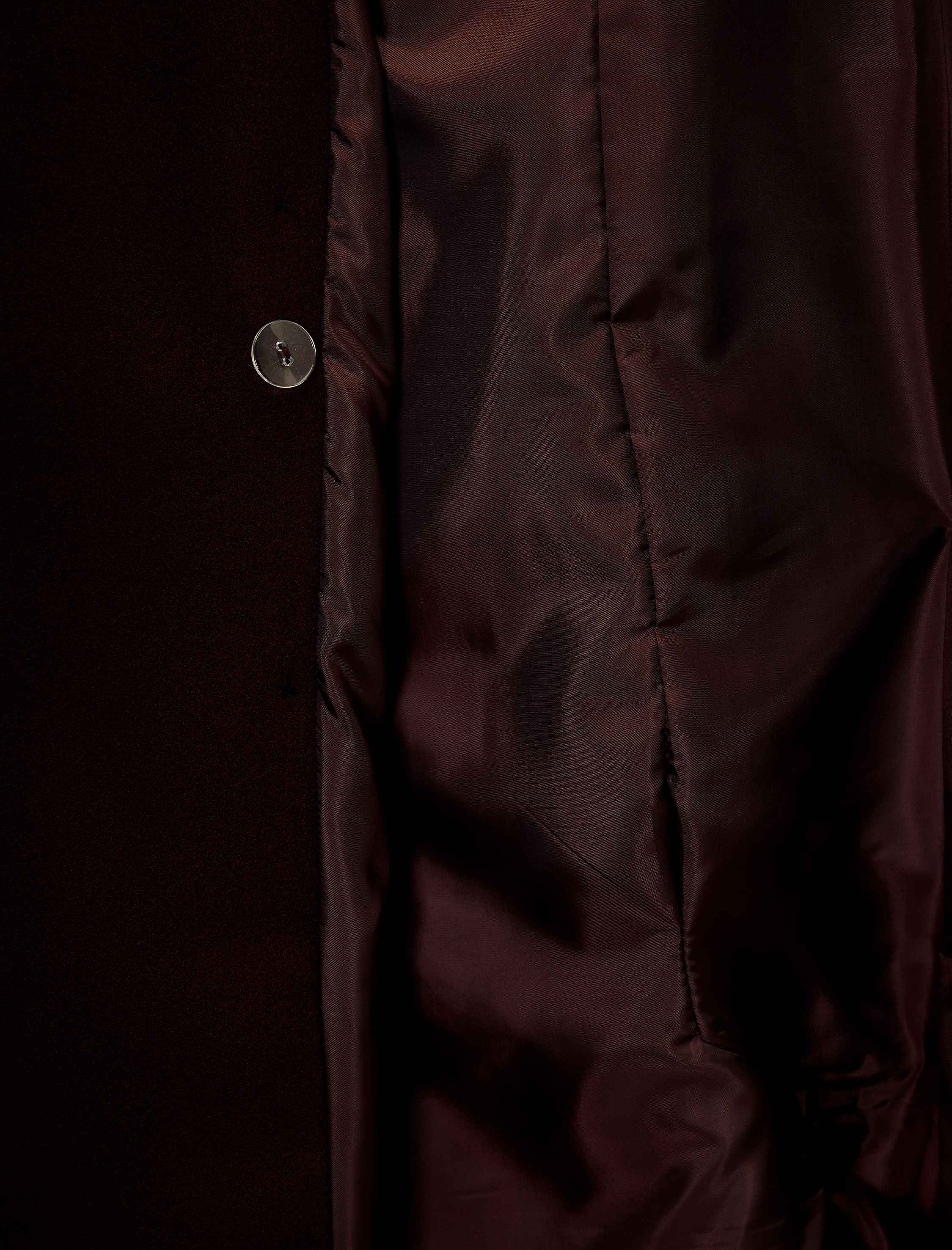   Kemerli Kaban Kaşe Kruvaze Cepli Uzun Kollu