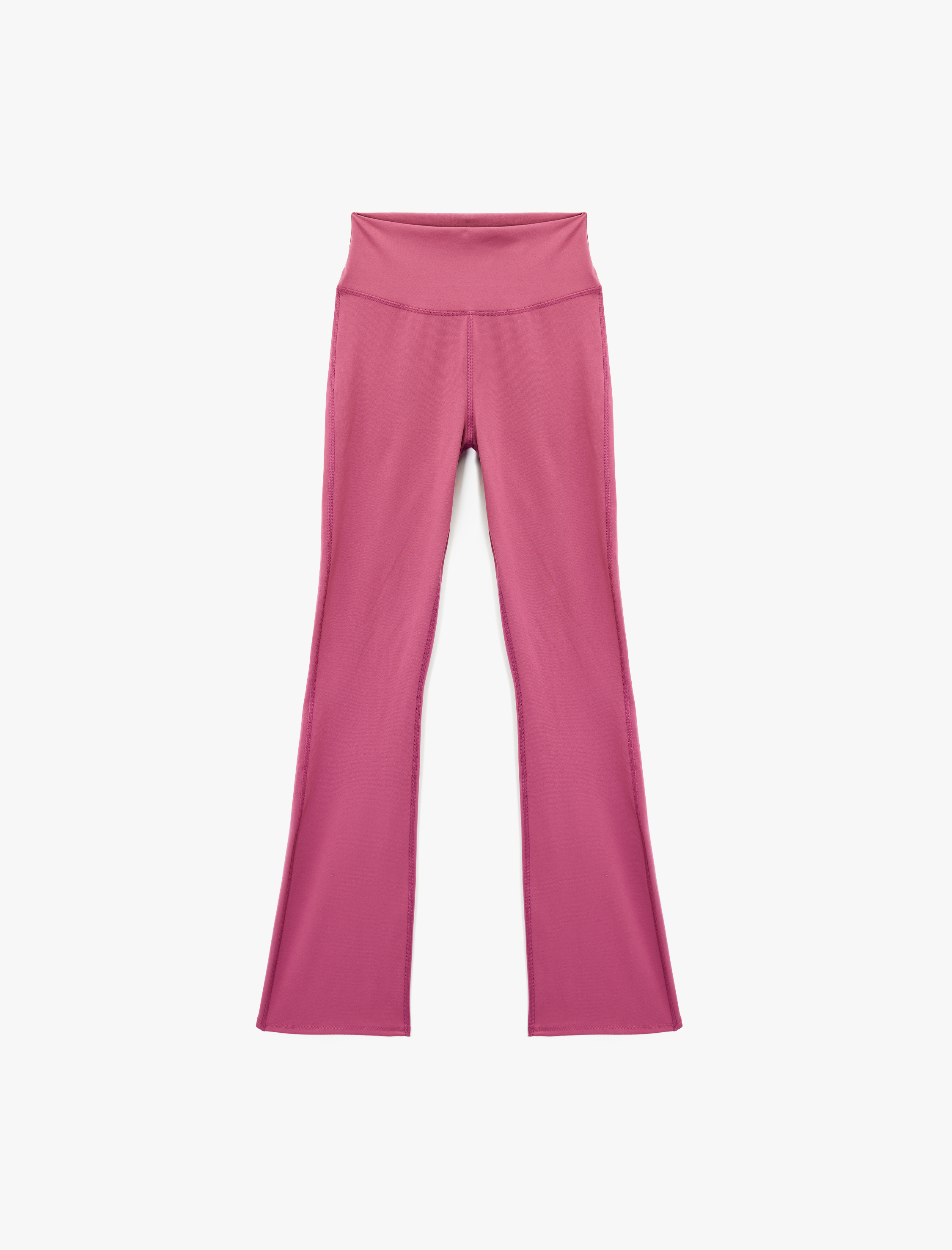   Yüksek Bel Dikiş Detaylı İspanyol Paça Spor Tayt