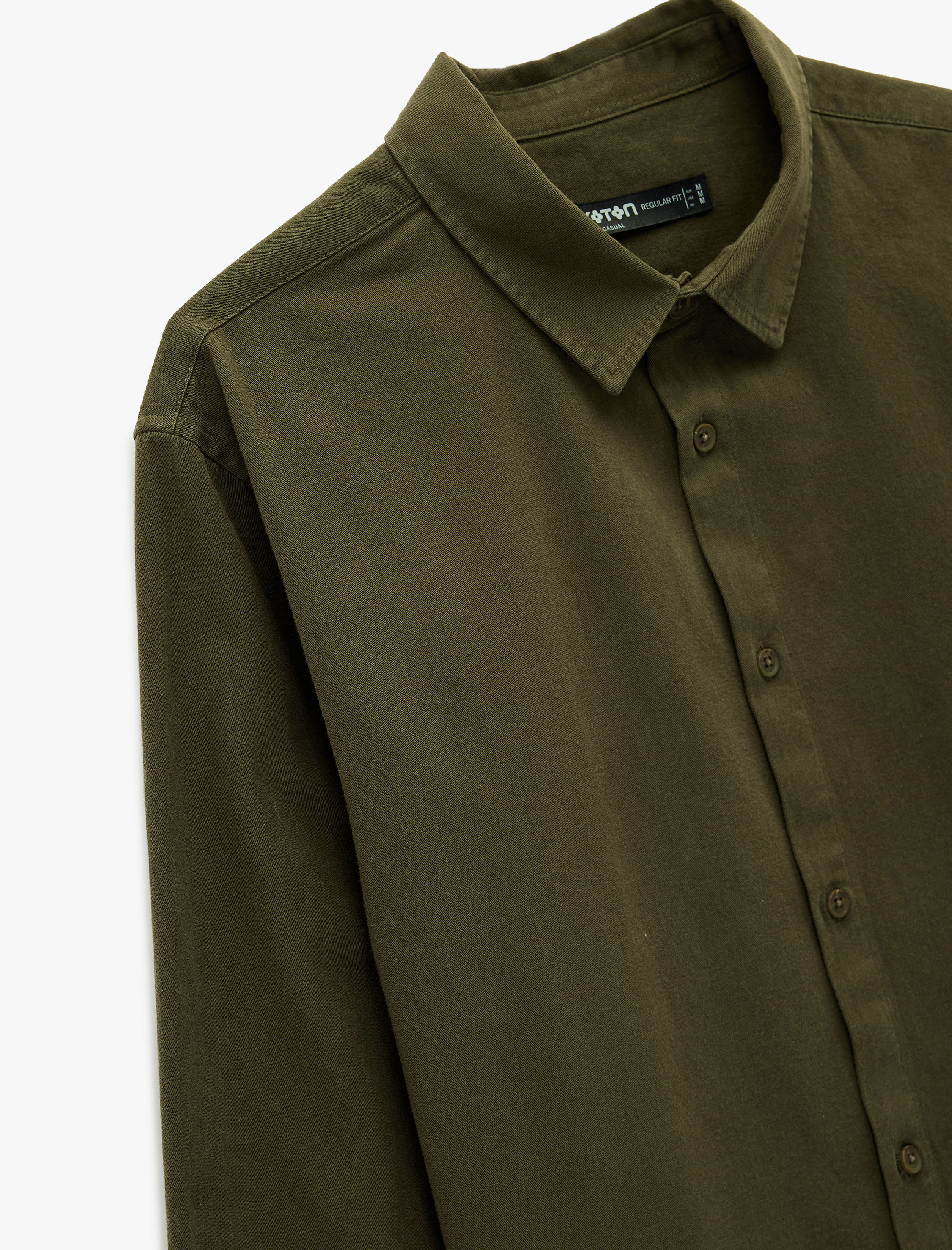   Regular Fit Klasik Yaka Pamuklu Uzun Kollu Gömlek