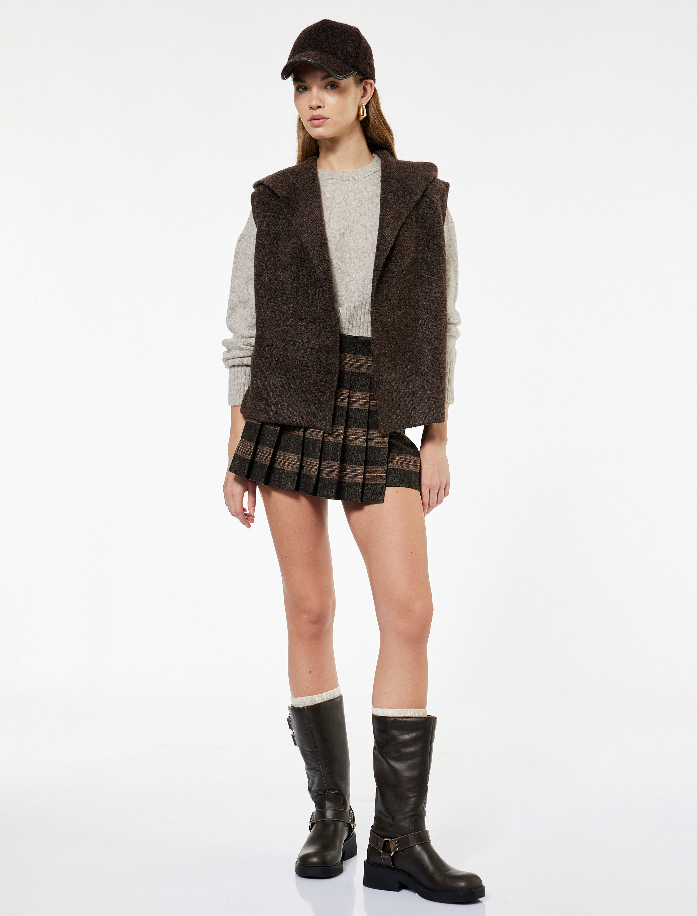   Koton X Sima Tarkan - Kapüşonlu Kolsuz Triko Yelek