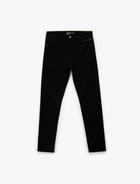 Pamuklu Normal Bel Dikiş Detaylı Slim Fit Jean Pantolon - Brad Jean