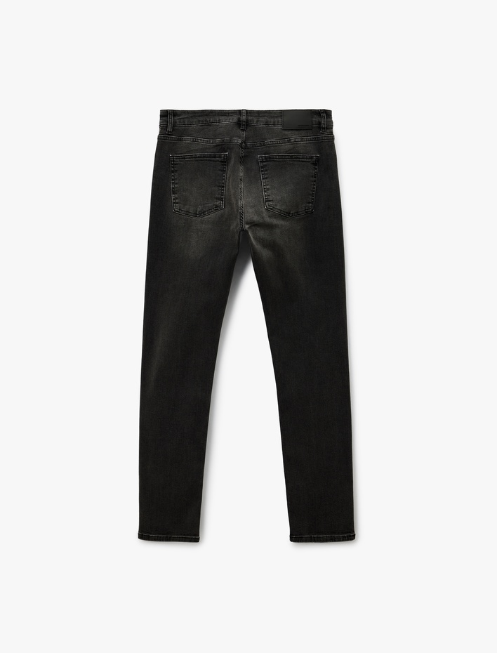  Normal Bel Pamuklu Slim Fit Jean Pantolon - Brad Jean
