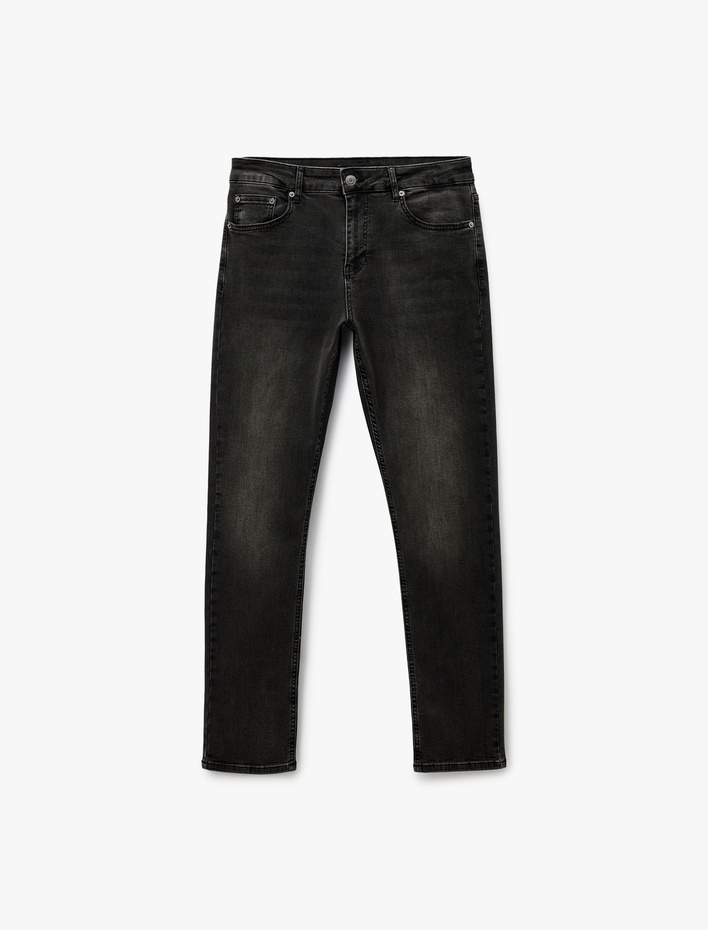 Normal Bel Pamuklu Slim Fit Jean Pantolon - Brad Jean
