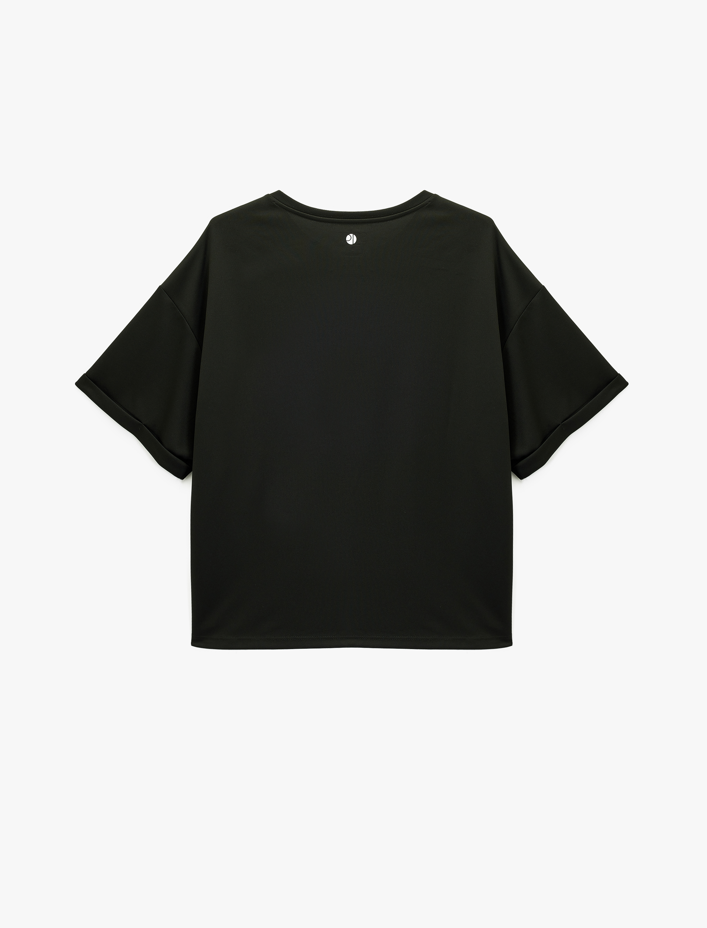   Bisiklet Yaka Kısa Kollu Baskılı Oversize Spor Tişört